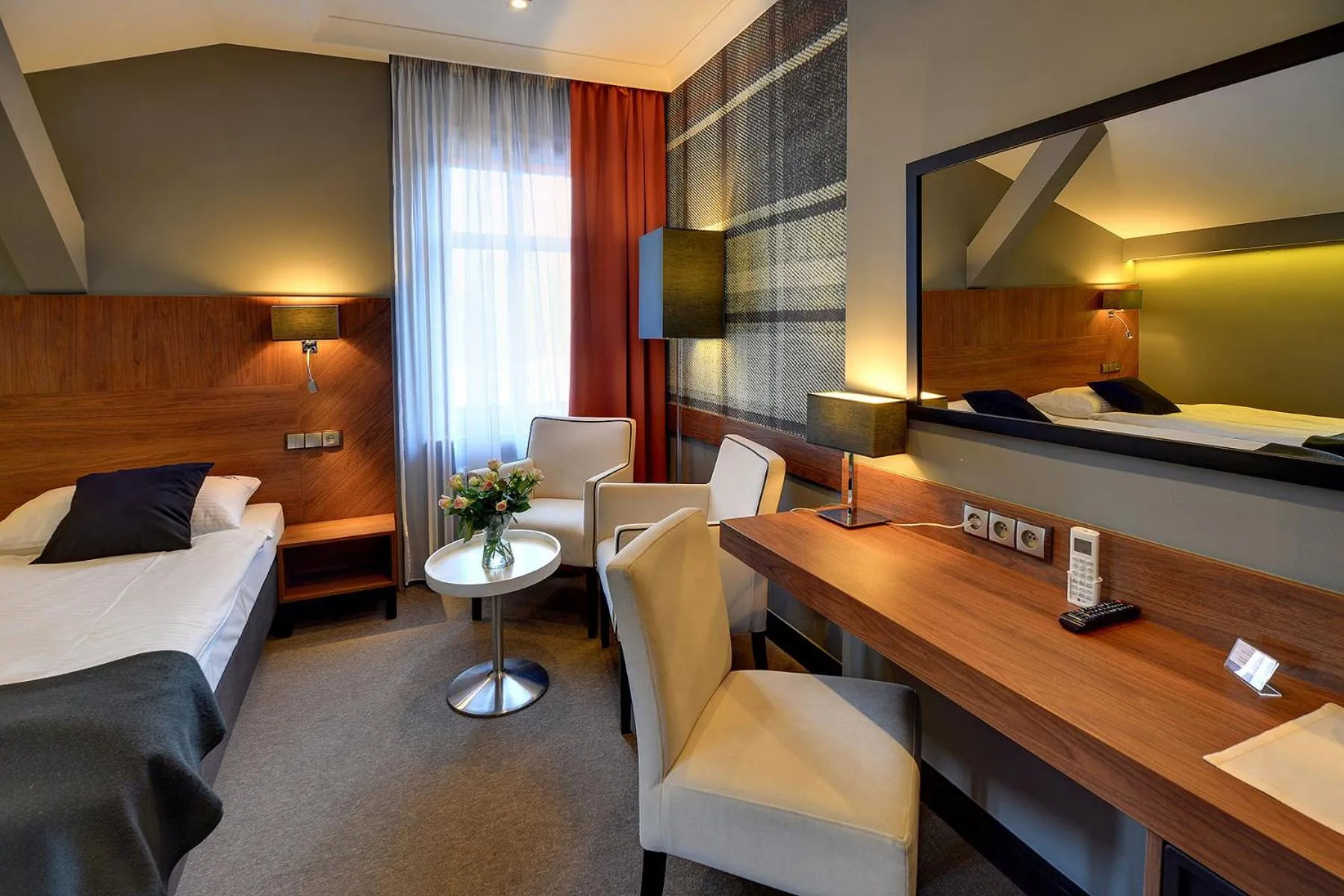 Bedroom, Bed in Restauracja RETRO