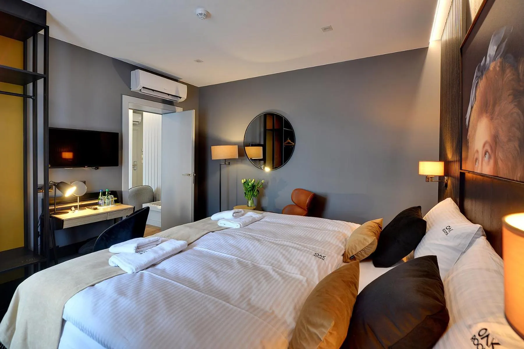 Bedroom, Bed in Restauracja RETRO