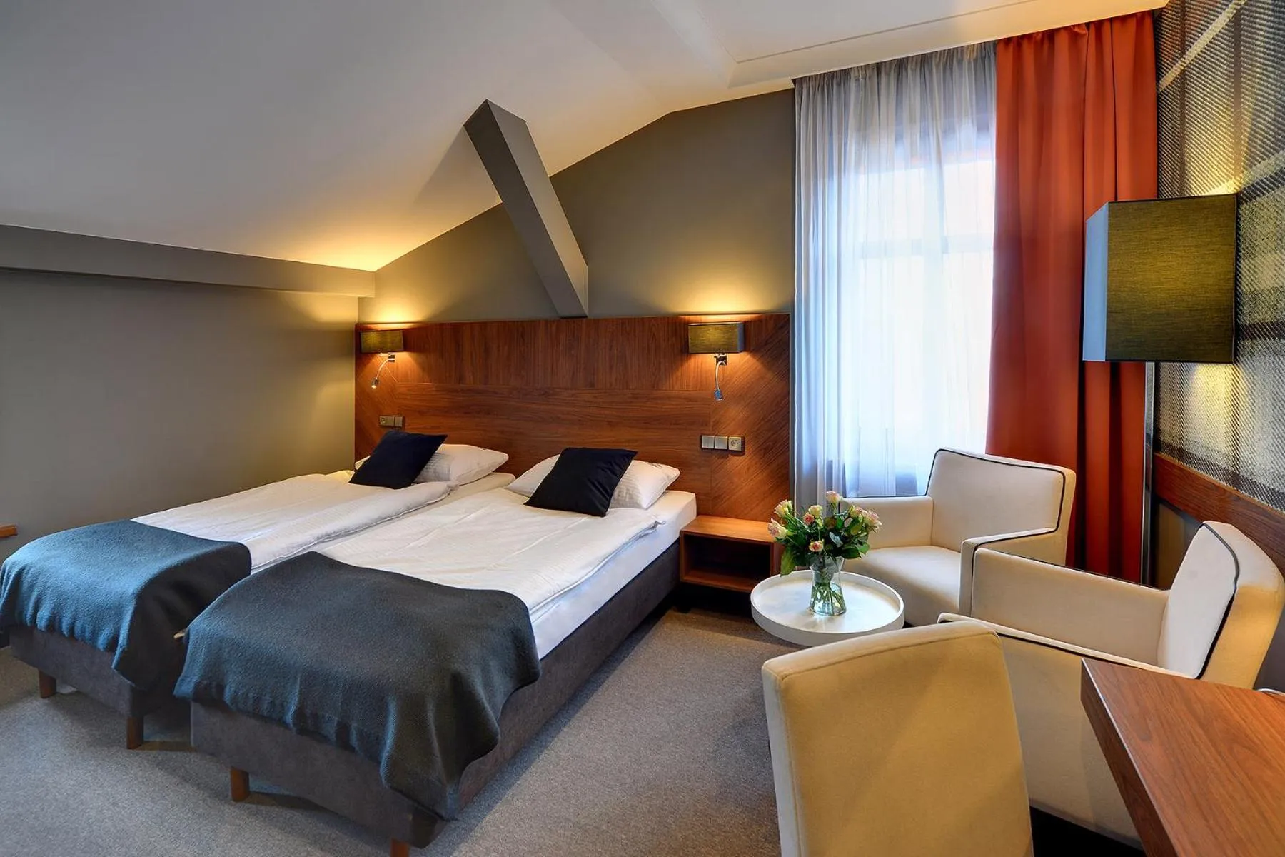 Bedroom, Bed in Restauracja RETRO