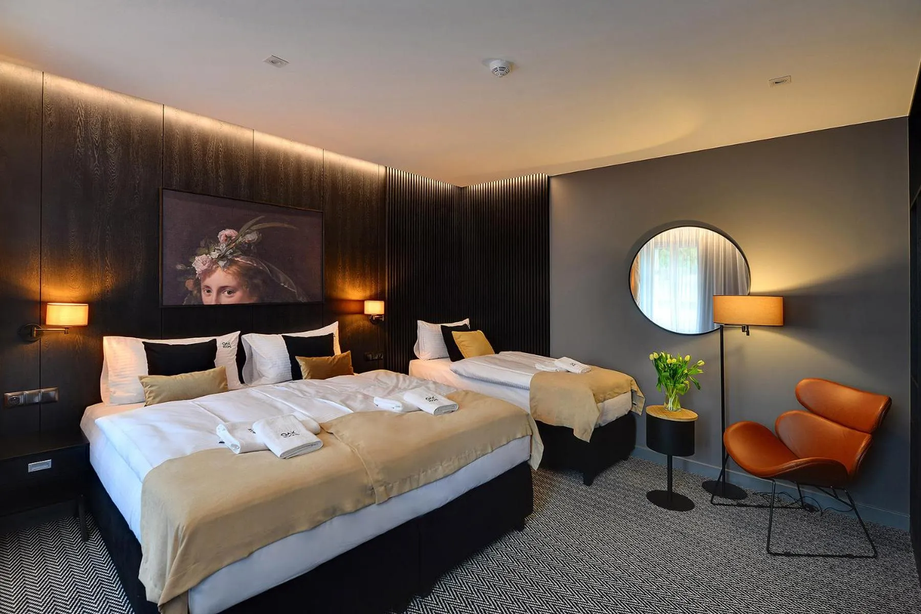 Bedroom, Bed in Restauracja RETRO