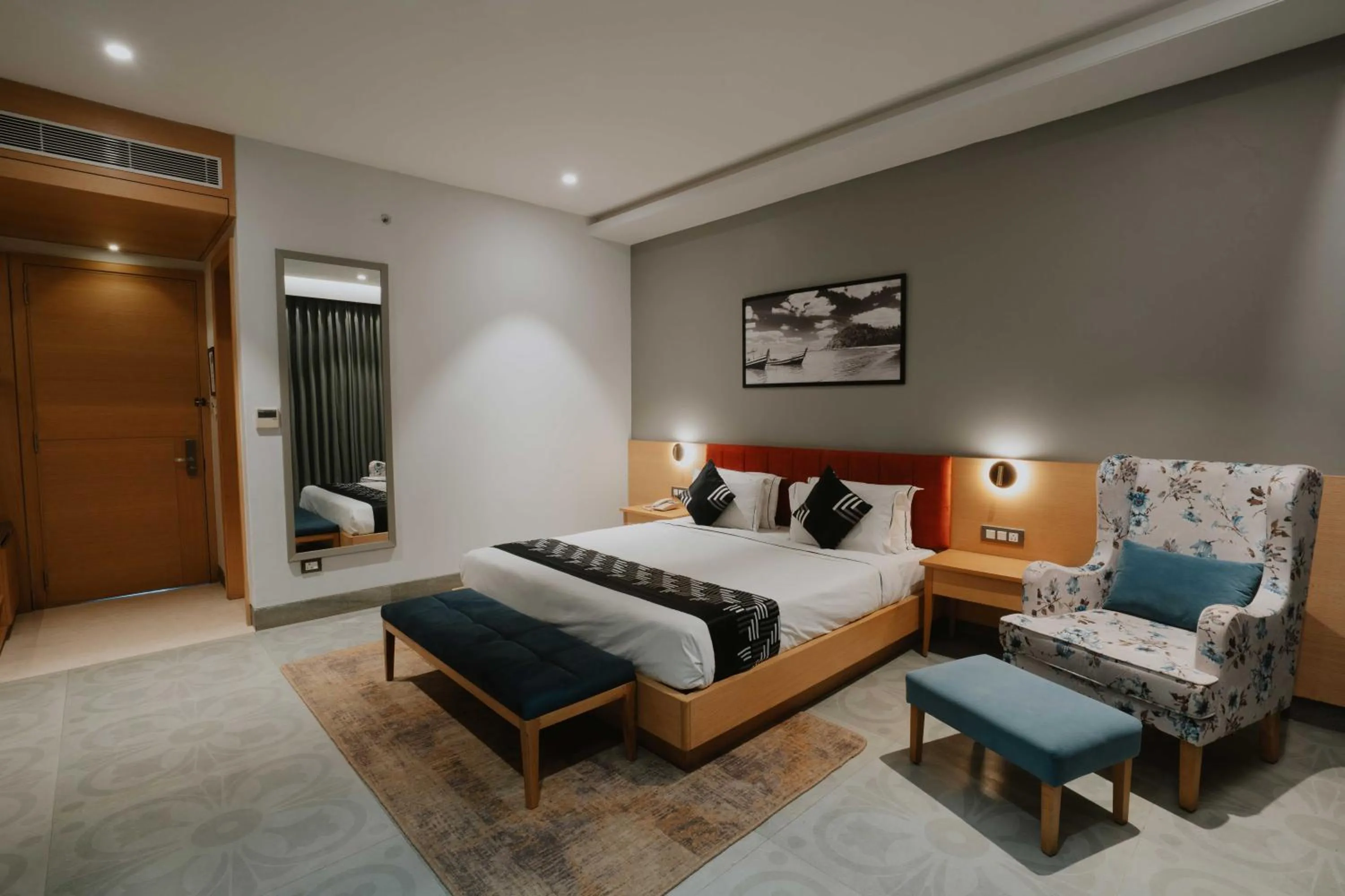 Bedroom, Bed in Treebo Tryst Sr House With Mountain View Udaipur