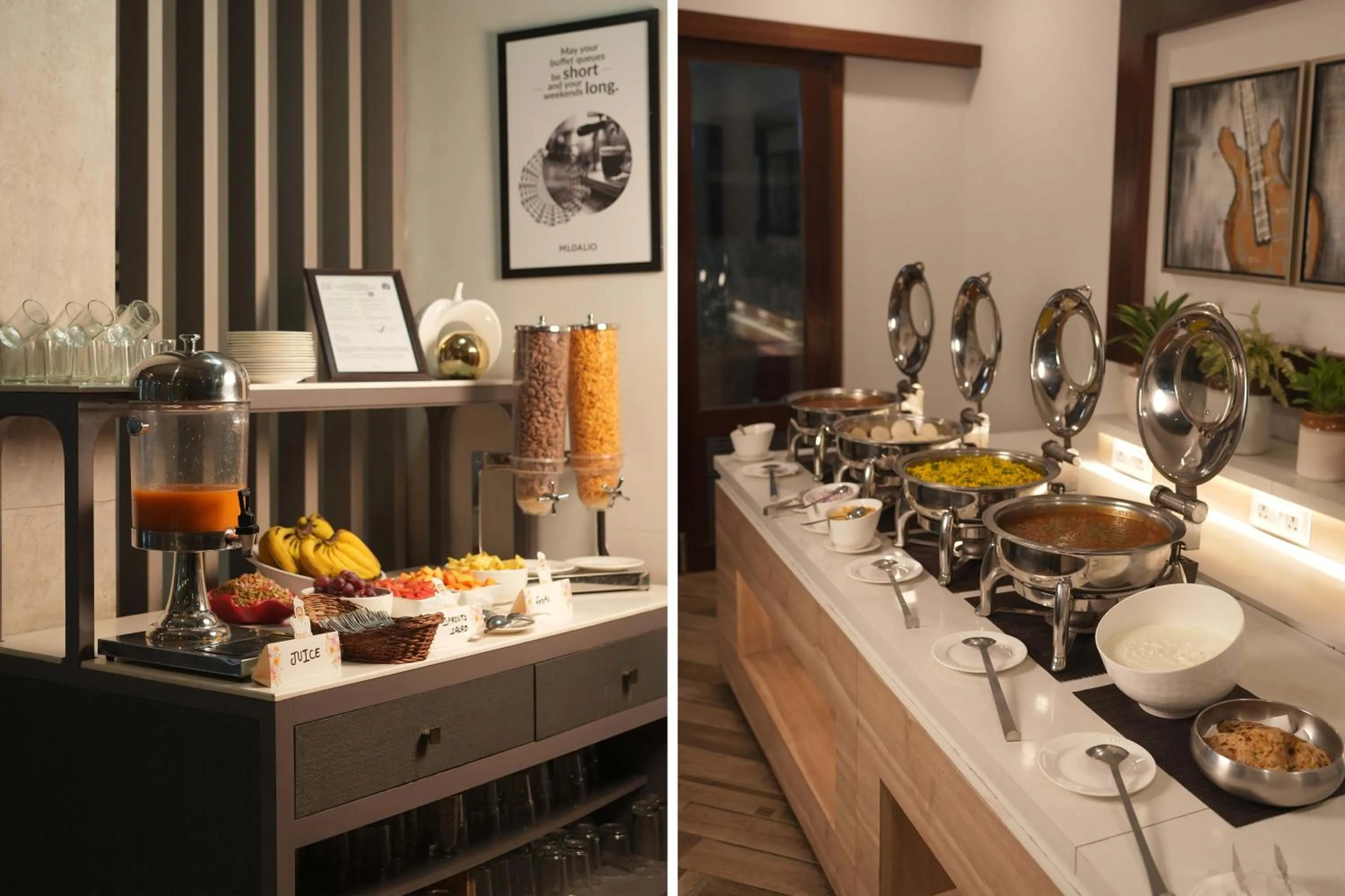 Restaurant/places to eat in Treebo Tryst Sr House With Mountain View Udaipur