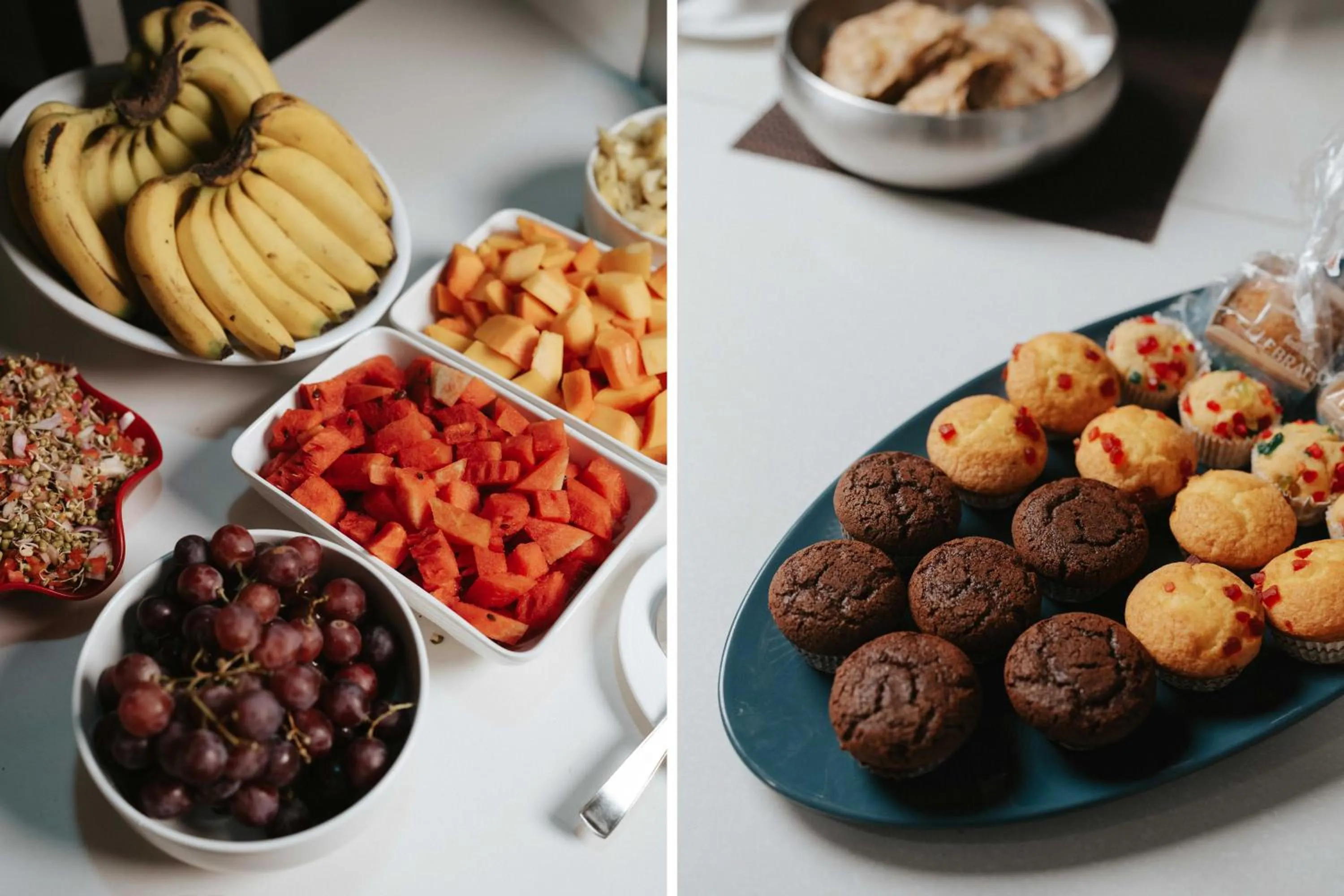 Buffet breakfast in Treebo Tryst Sr House With Mountain View Udaipur