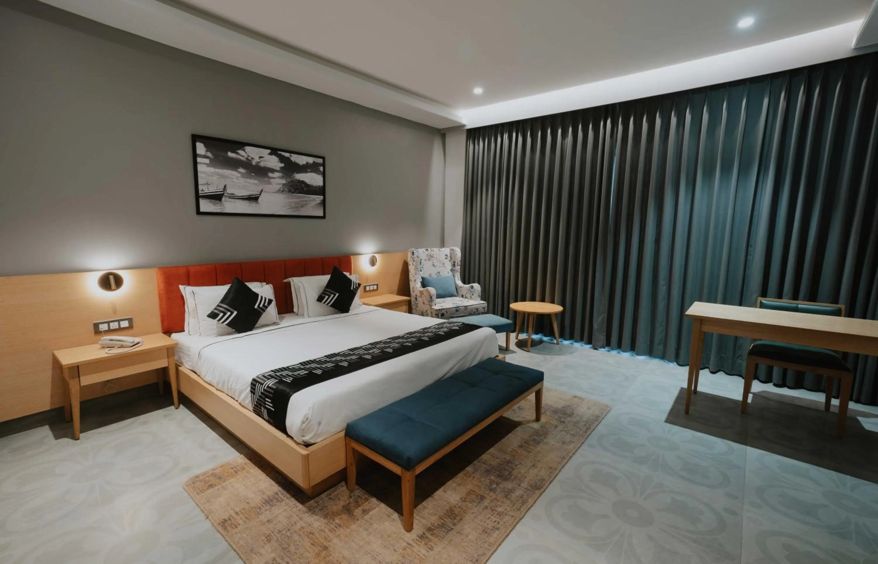 Bedroom, Bed in Treebo Tryst Sr House With Mountain View Udaipur