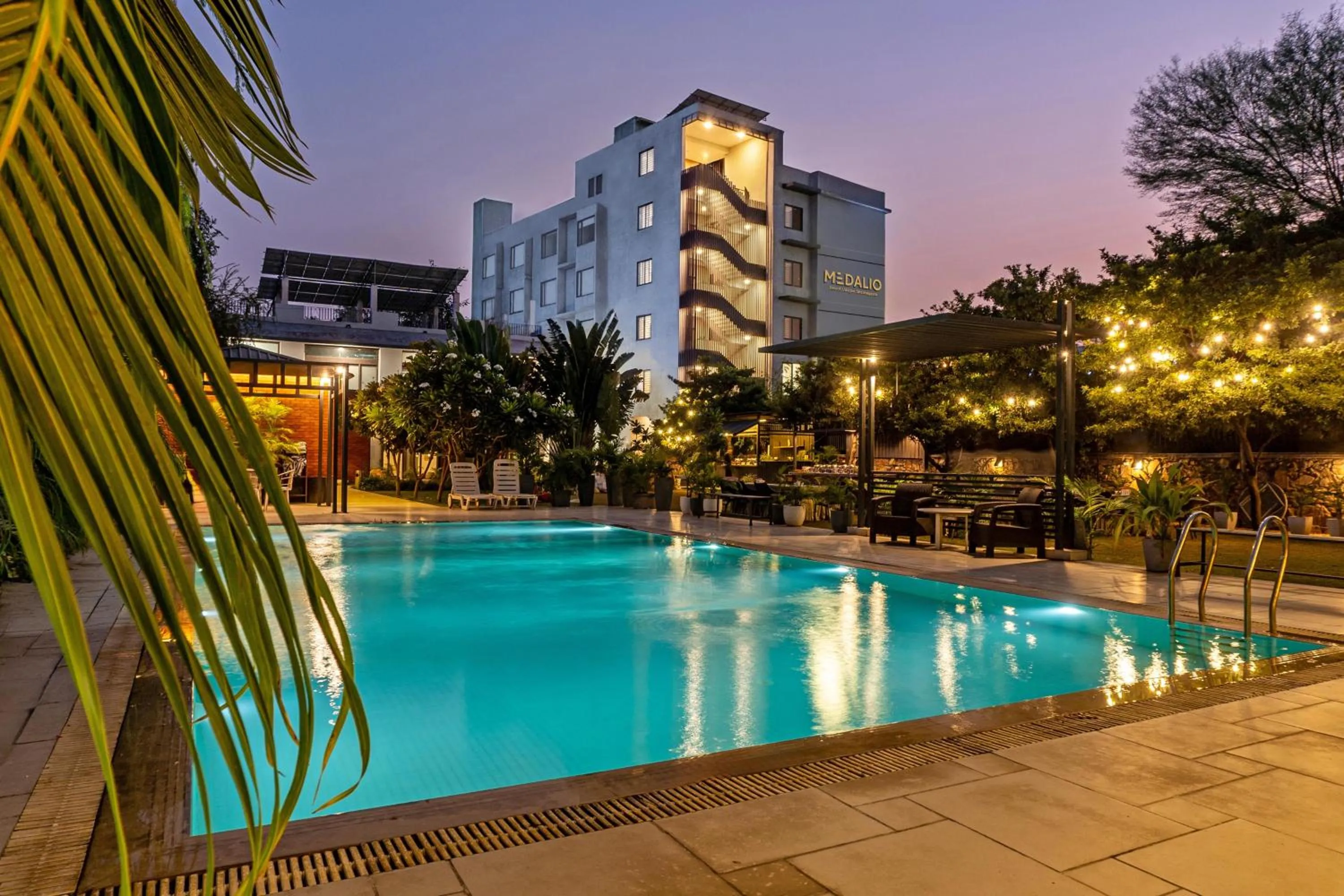 Swimming pool in Treebo Tryst Sr House With Mountain View Udaipur