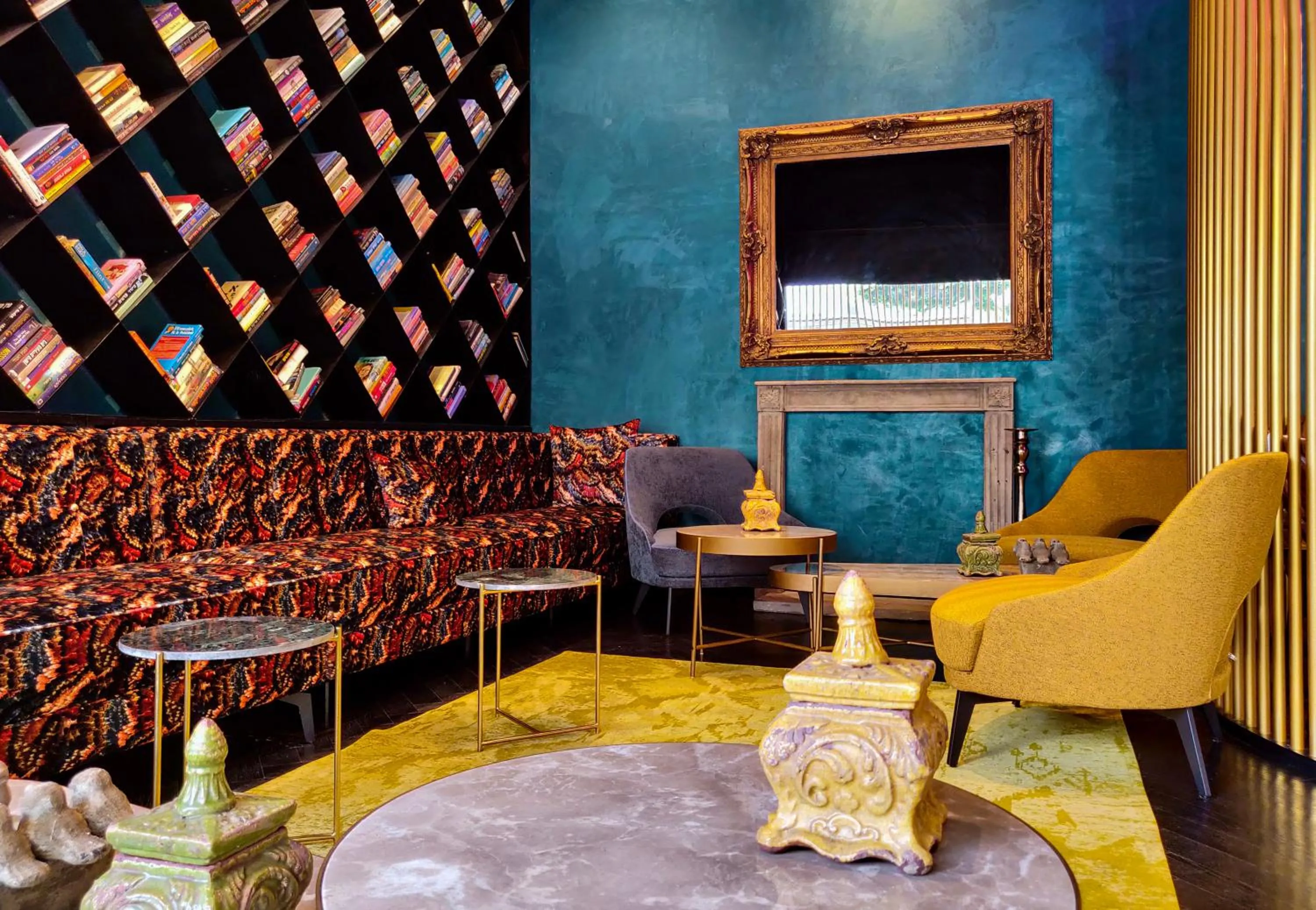 Library in Brown Lighthouse Tel Aviv, a member of Brown Hotels