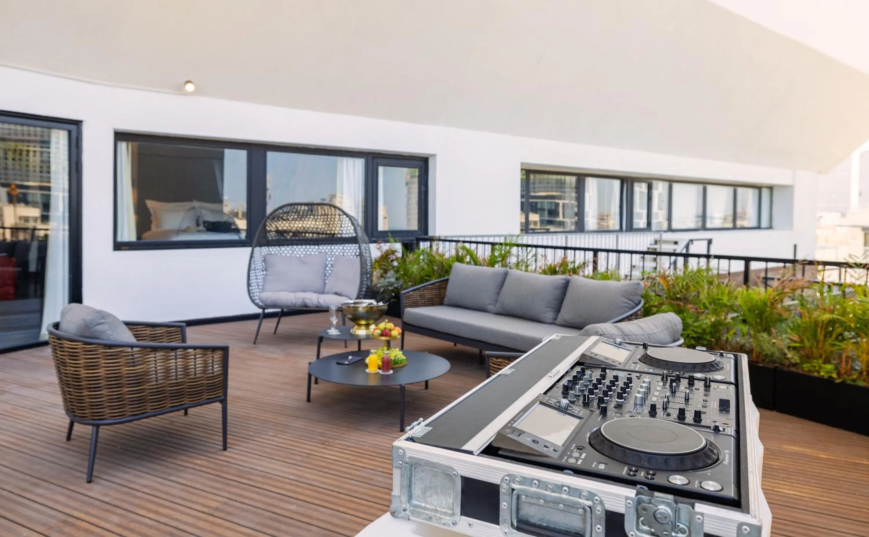 Balcony/Terrace in Brown Lighthouse Tel Aviv, a member of Brown Hotels