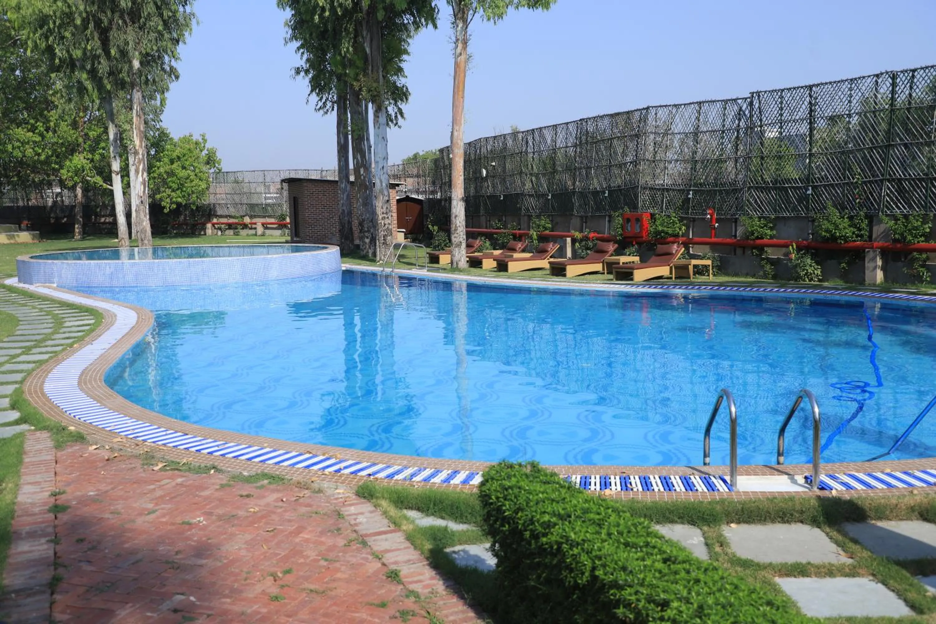 Swimming pool in Om Vilas Benares, Varanasi