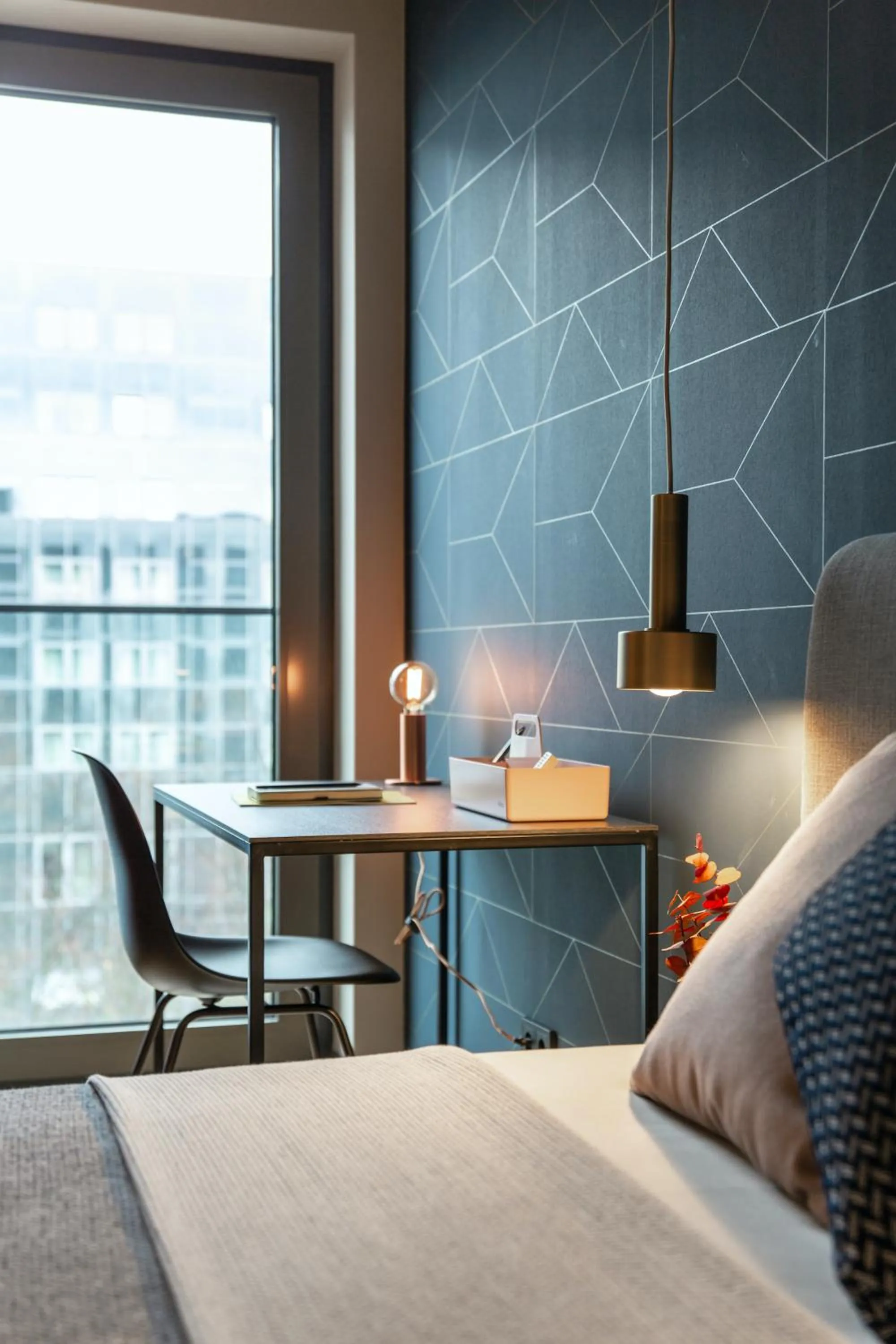 Photo of the whole room, Bed in ipartment Darmstadt