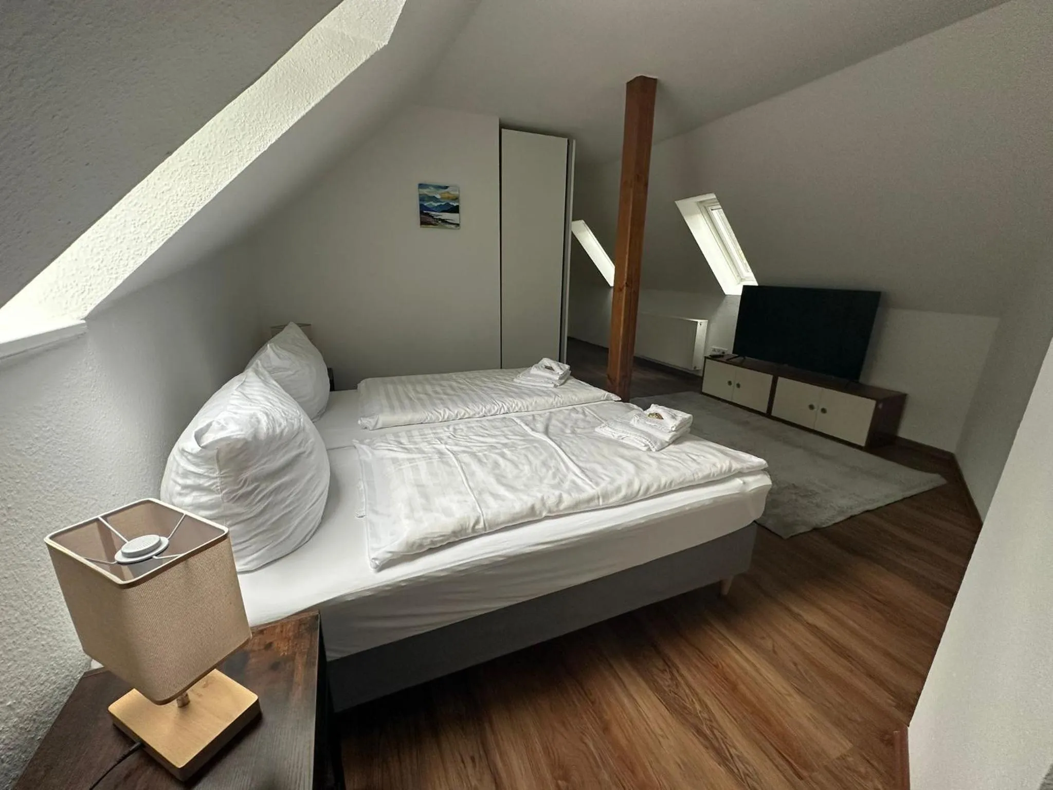 Bed in Hotel Luther Birke Wittenberg