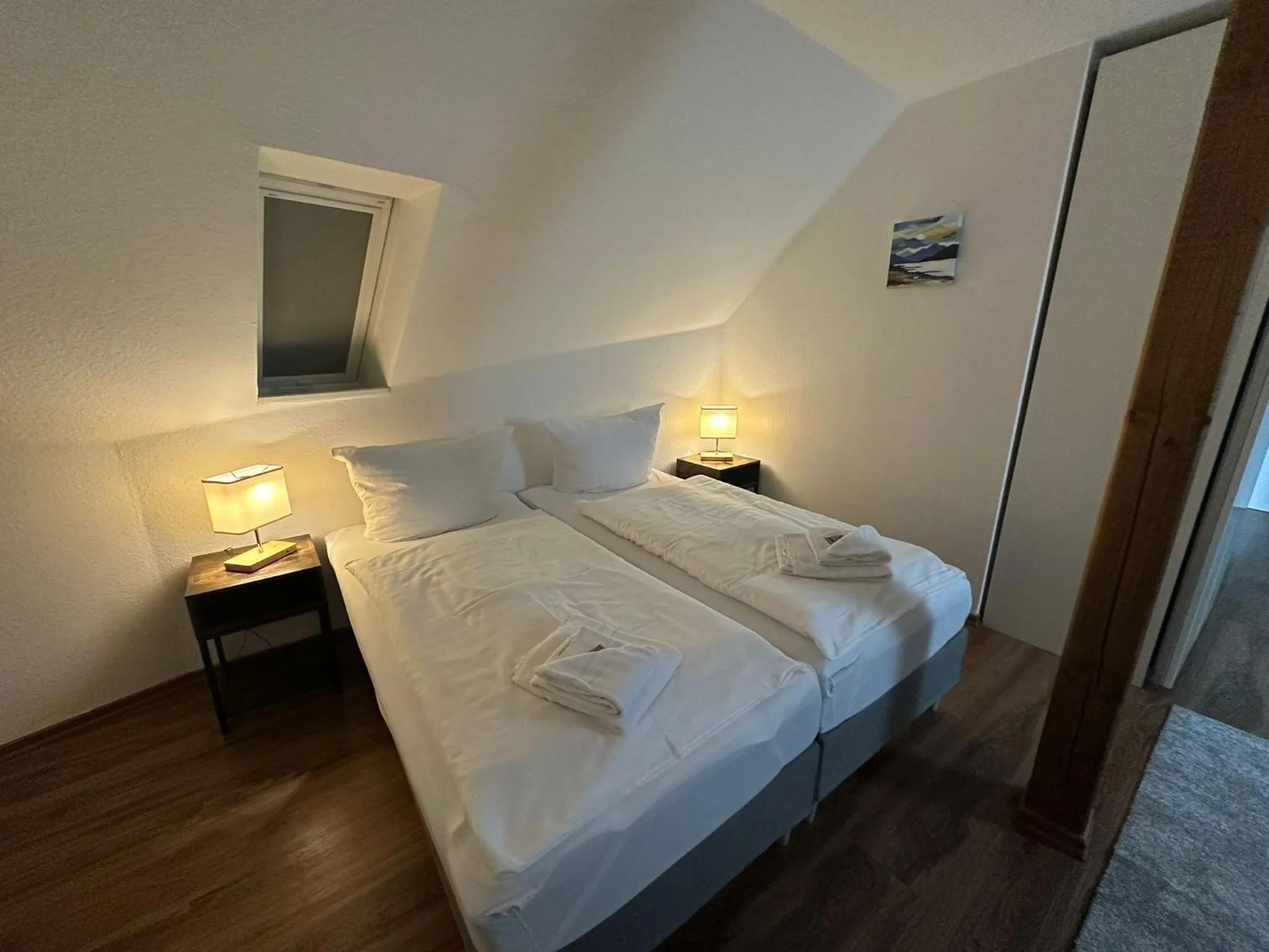 Bed in Hotel Luther Birke Wittenberg