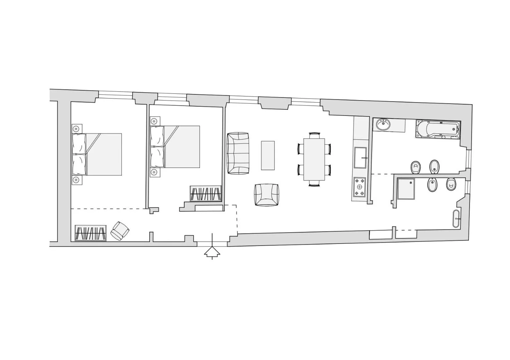 Ponte Vecchio White by Mmega