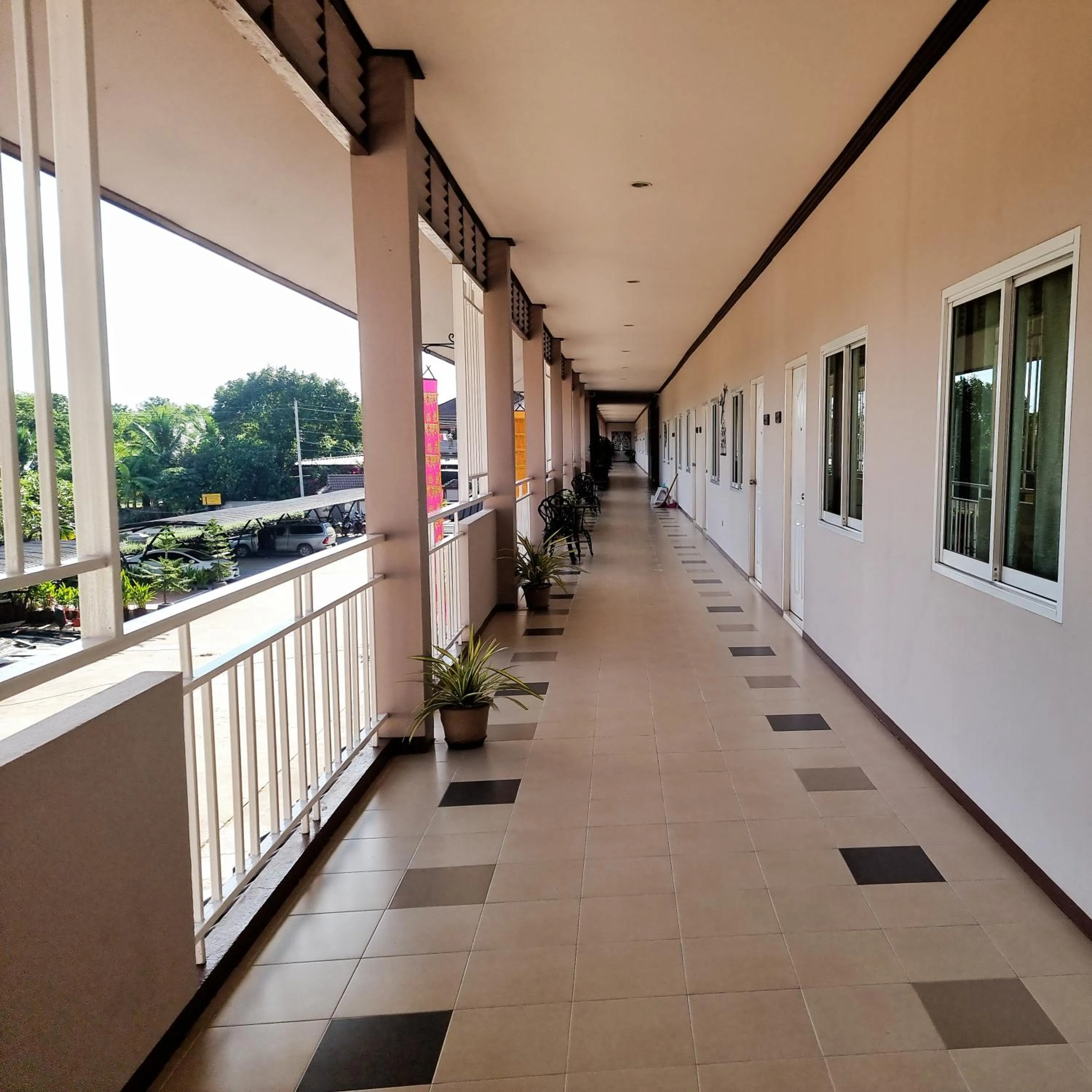 Balcony/Terrace in Chiangkham Grand Villa - SHA Certified