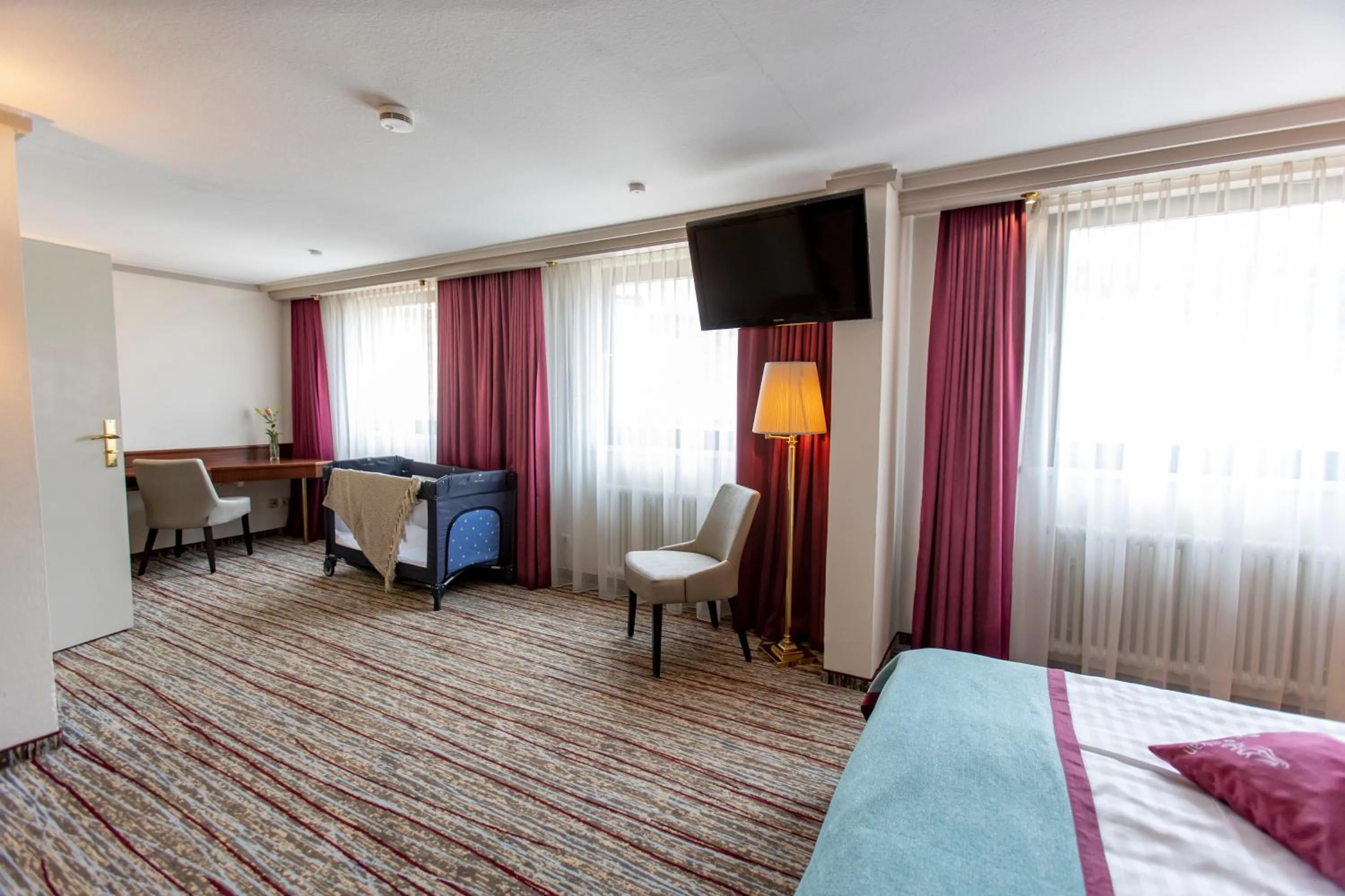 Bed in Hotel Pelikan