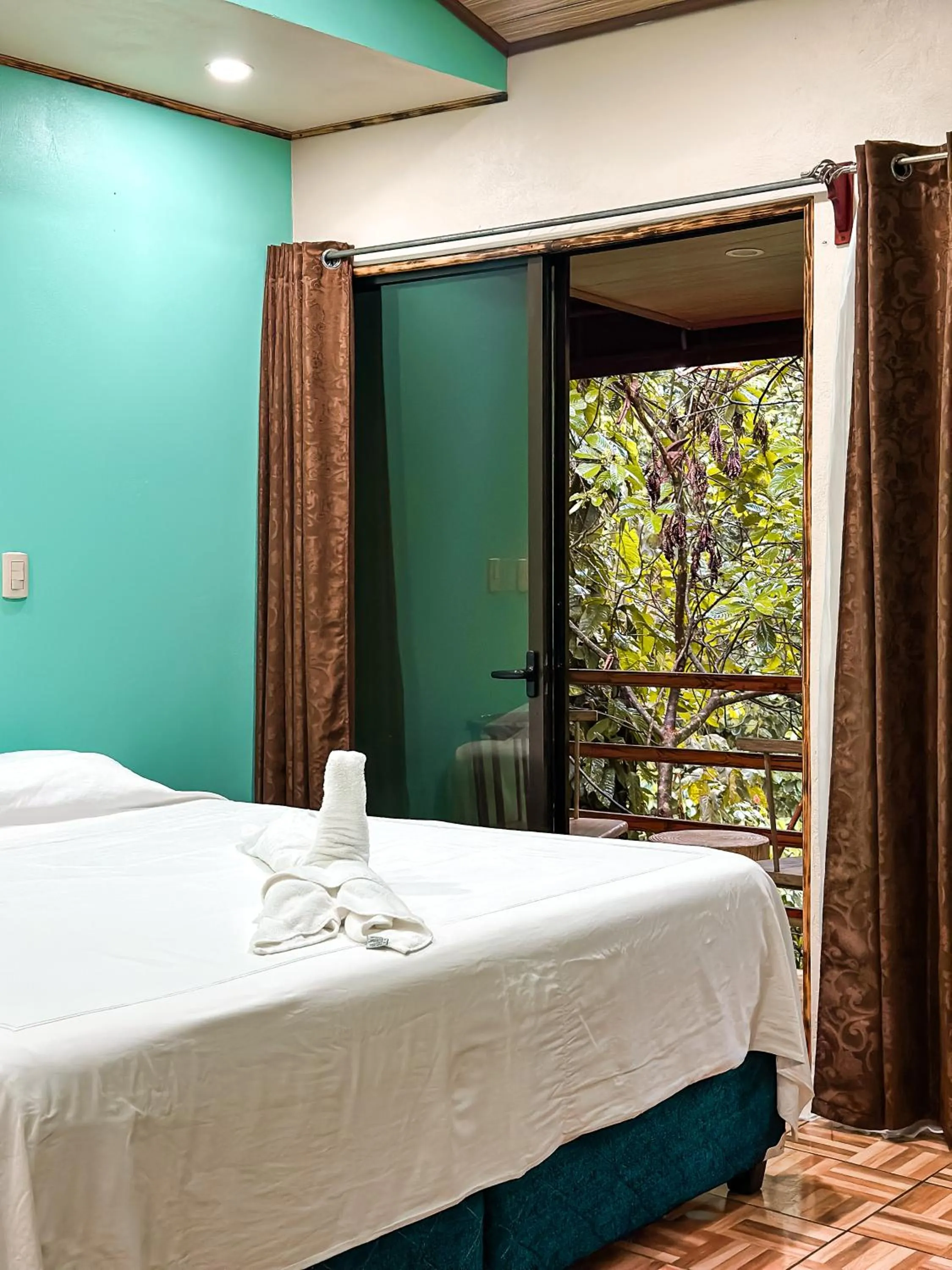 Bed in Cabañas Río Escondido en La Fortuna