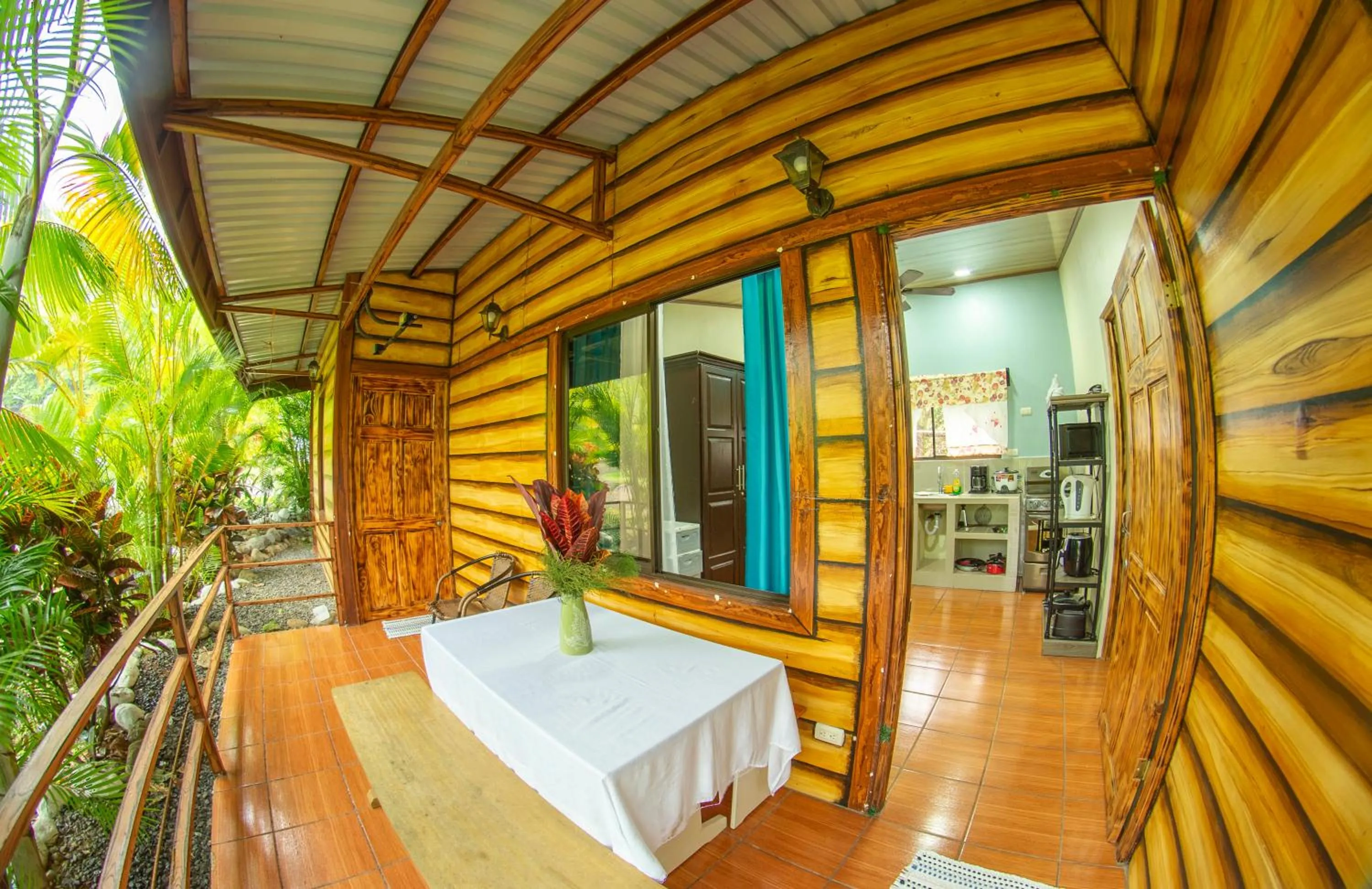 Balcony/Terrace in Cabañas Río Escondido en La Fortuna