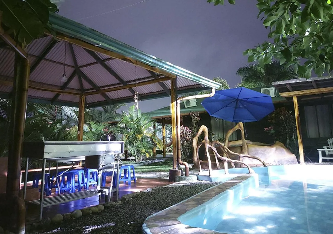 Pool view in Cabañas Río Escondido en La Fortuna
