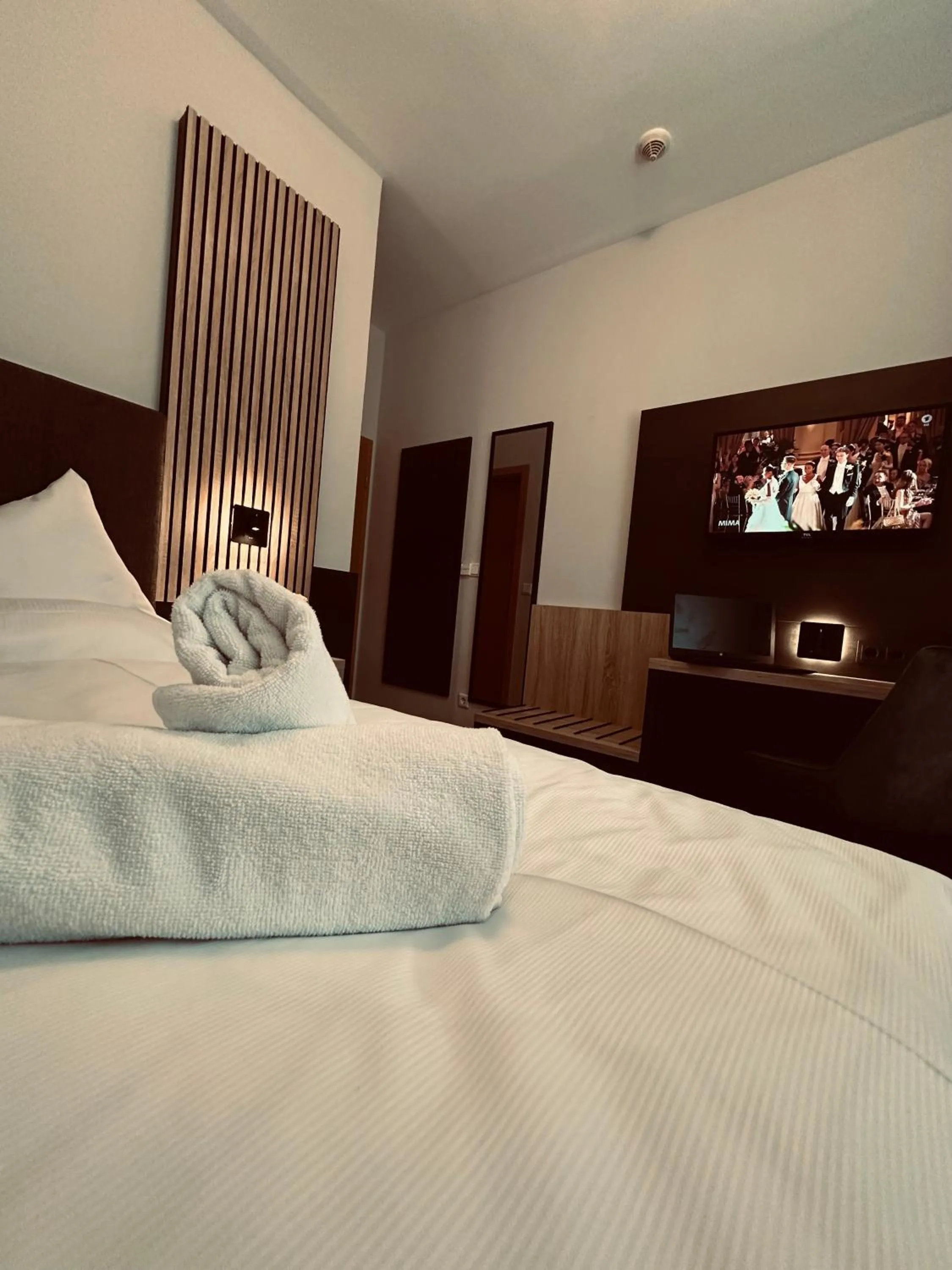 Bed in Hotel Stadt Emmerich