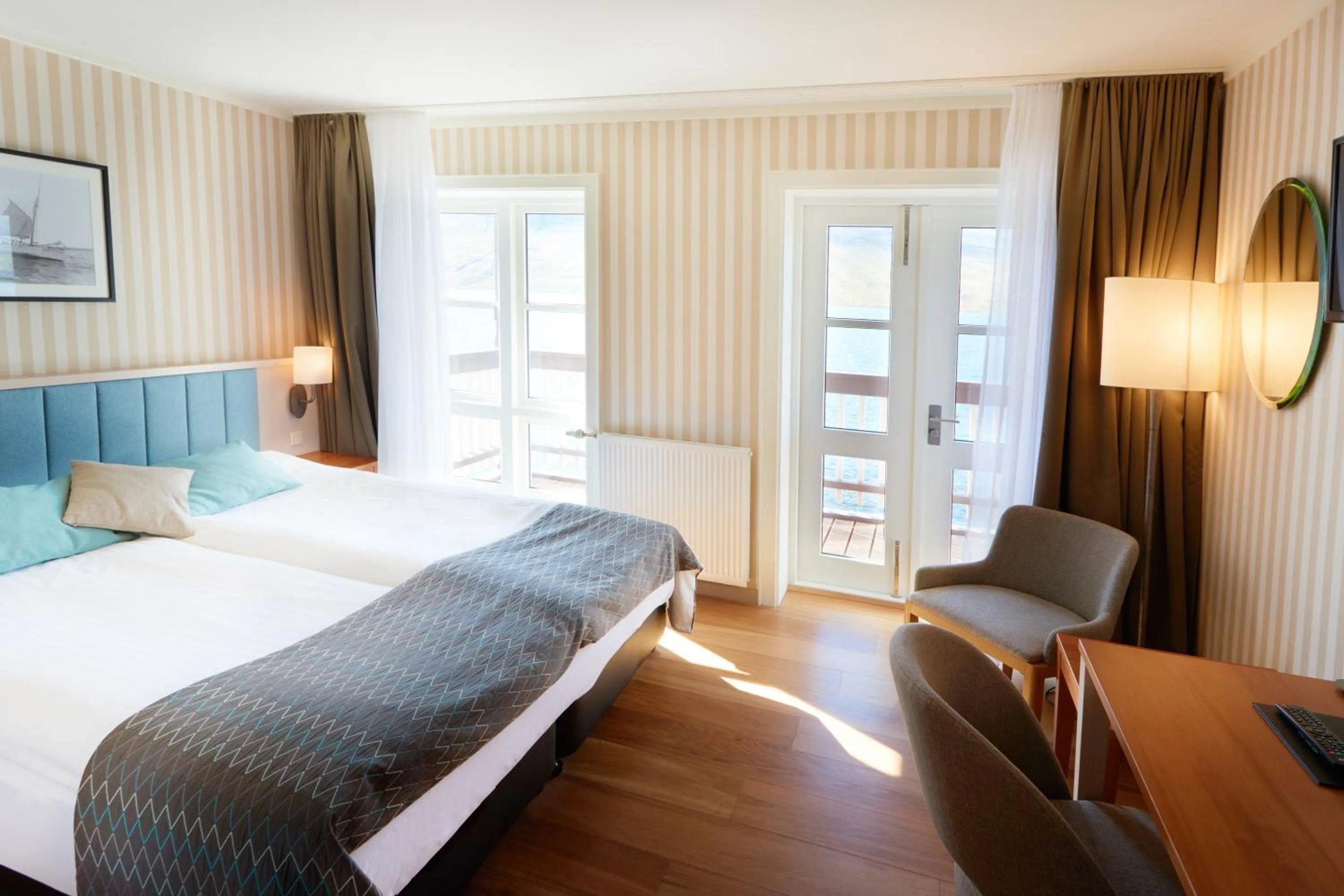 Bed in Fosshotel Eastfjords