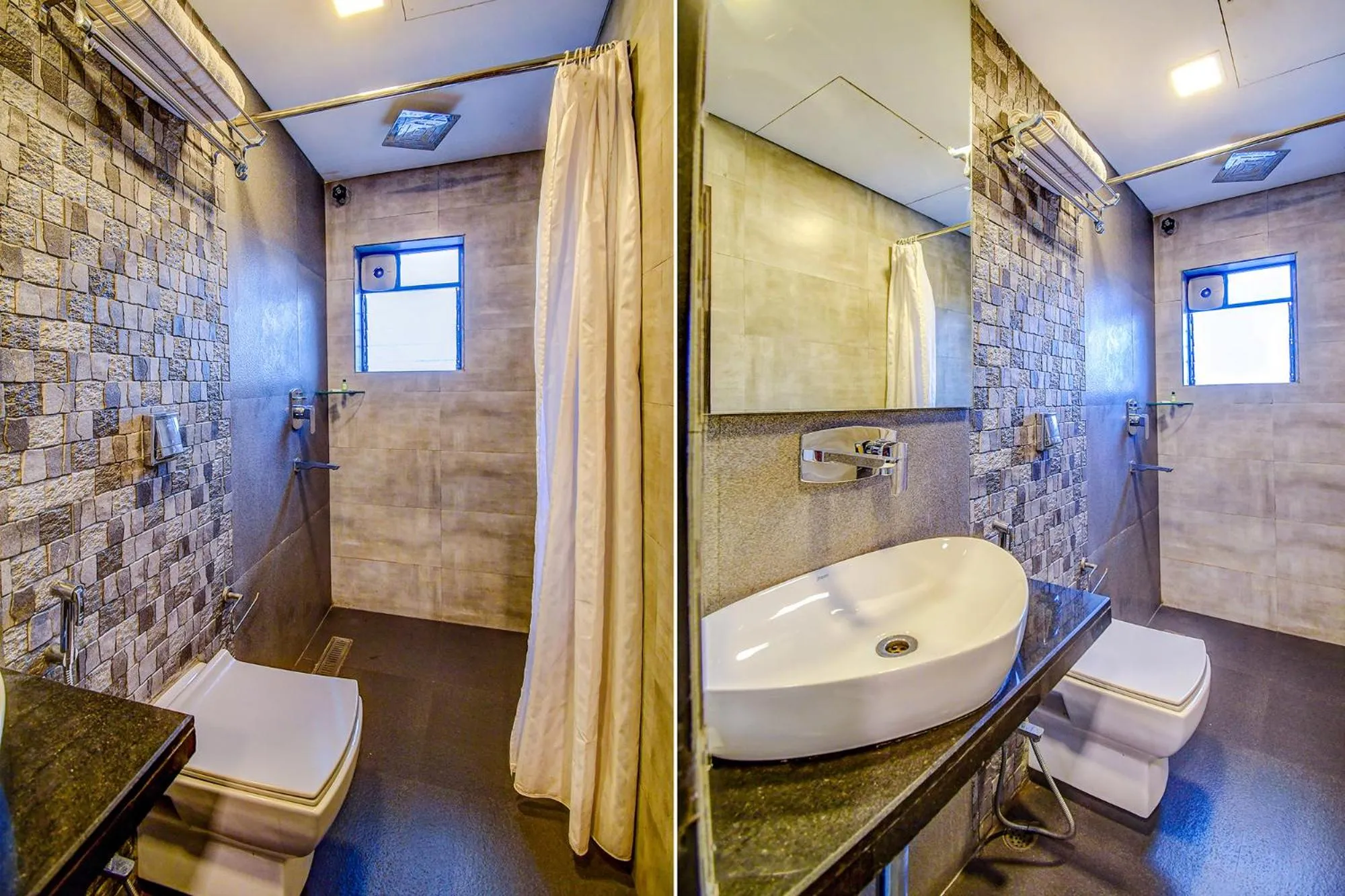 Bathroom in FabHotel Prime Kzar Corporate Budget Stay Near Park Street