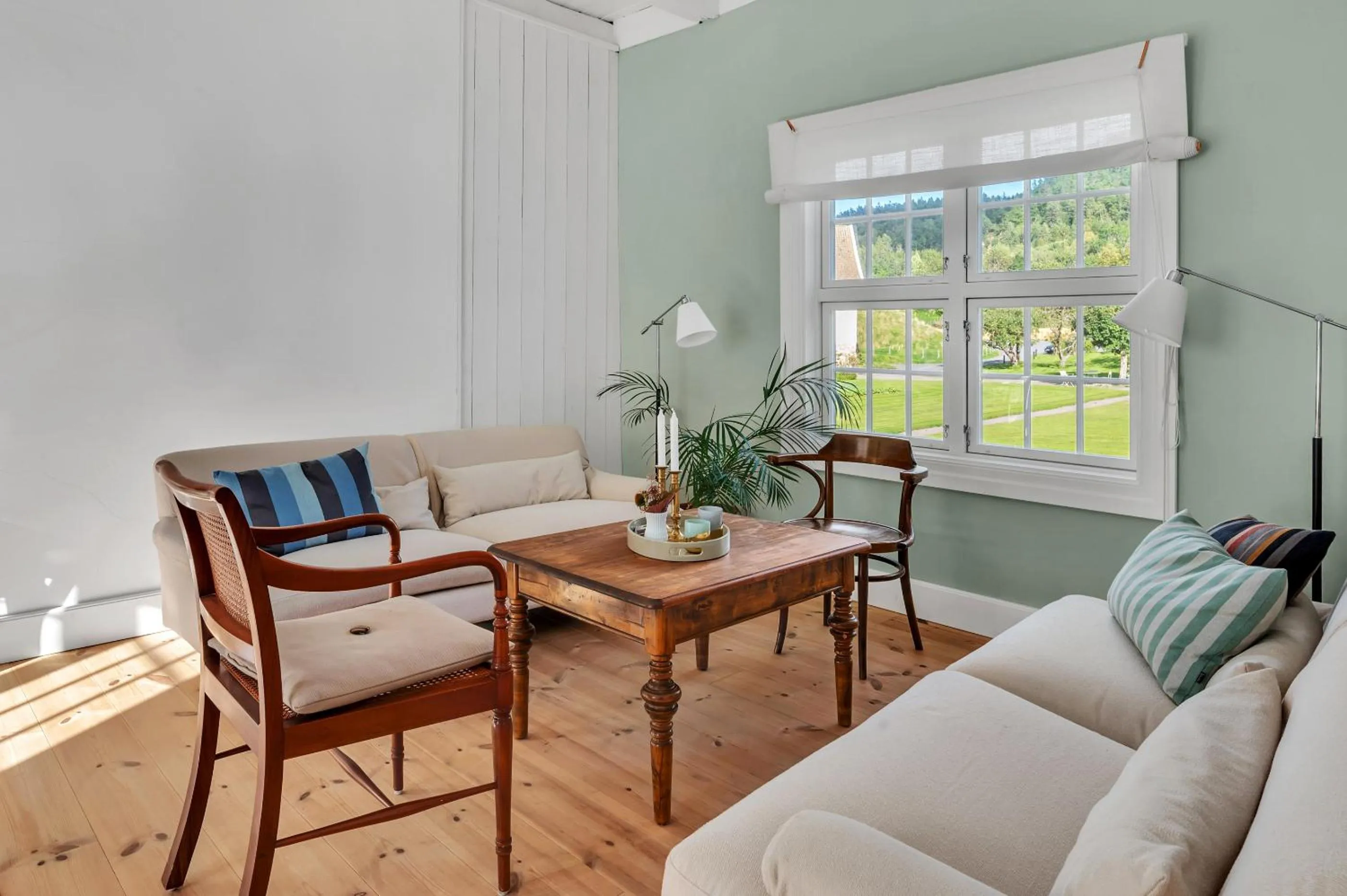 Living room in Boen Gård