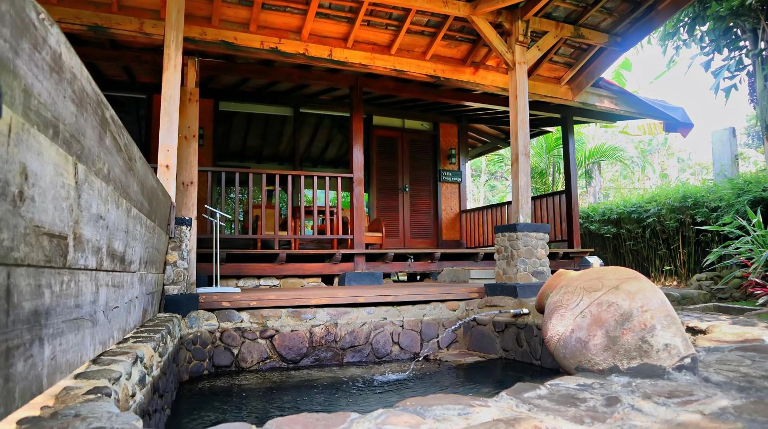 Pool view in Tirta Arsanta Hot Springs & Villa