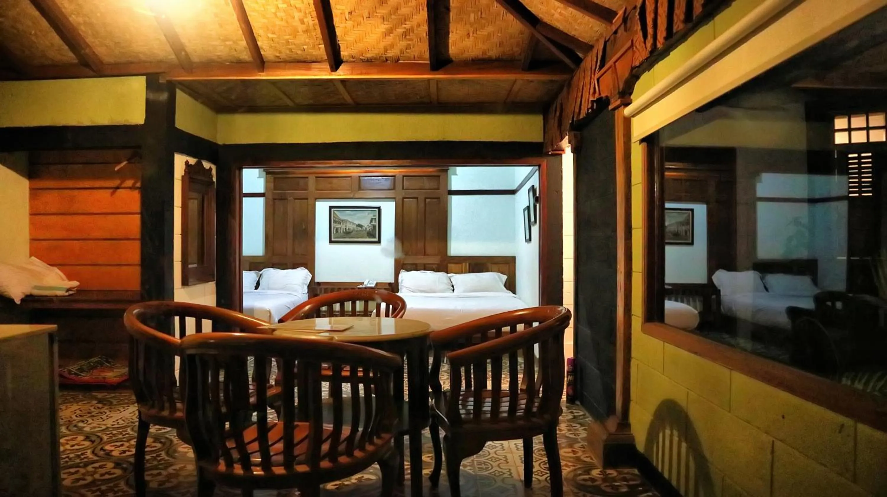 Bed in Tirta Arsanta Hot Springs & Villa