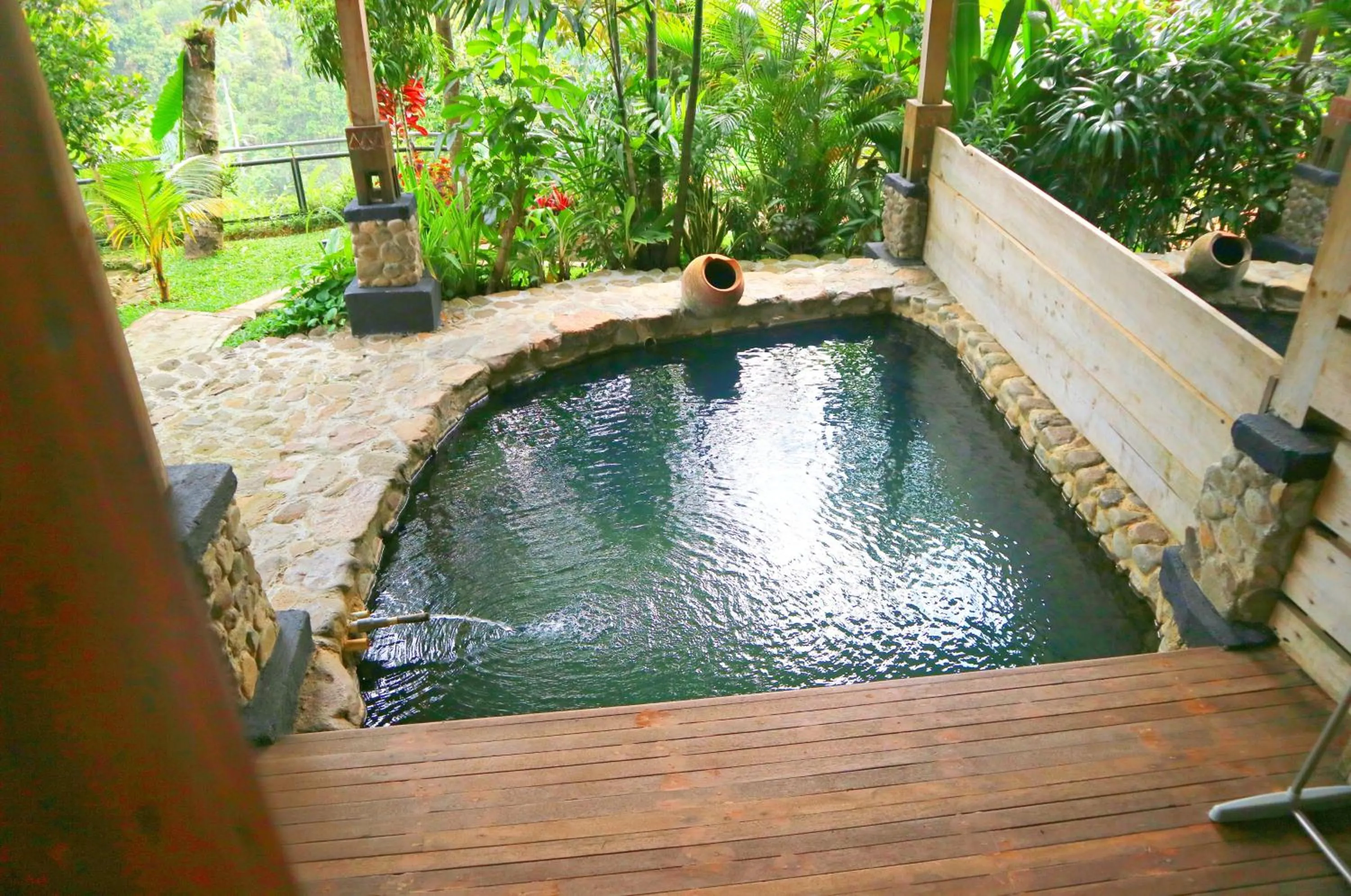 Pool view in Tirta Arsanta Hot Springs & Villa