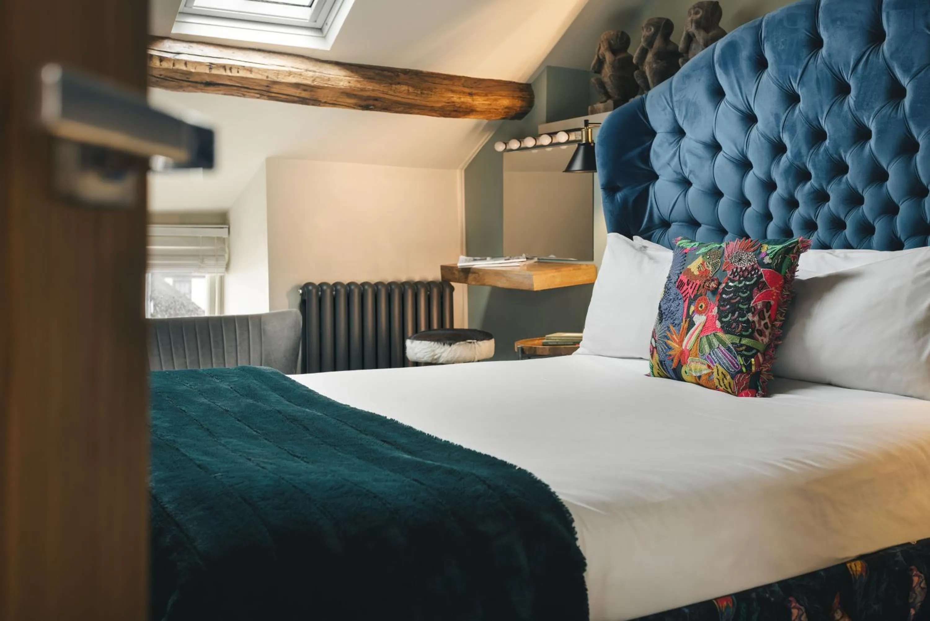 Bed in The Hive at Poppi-Red