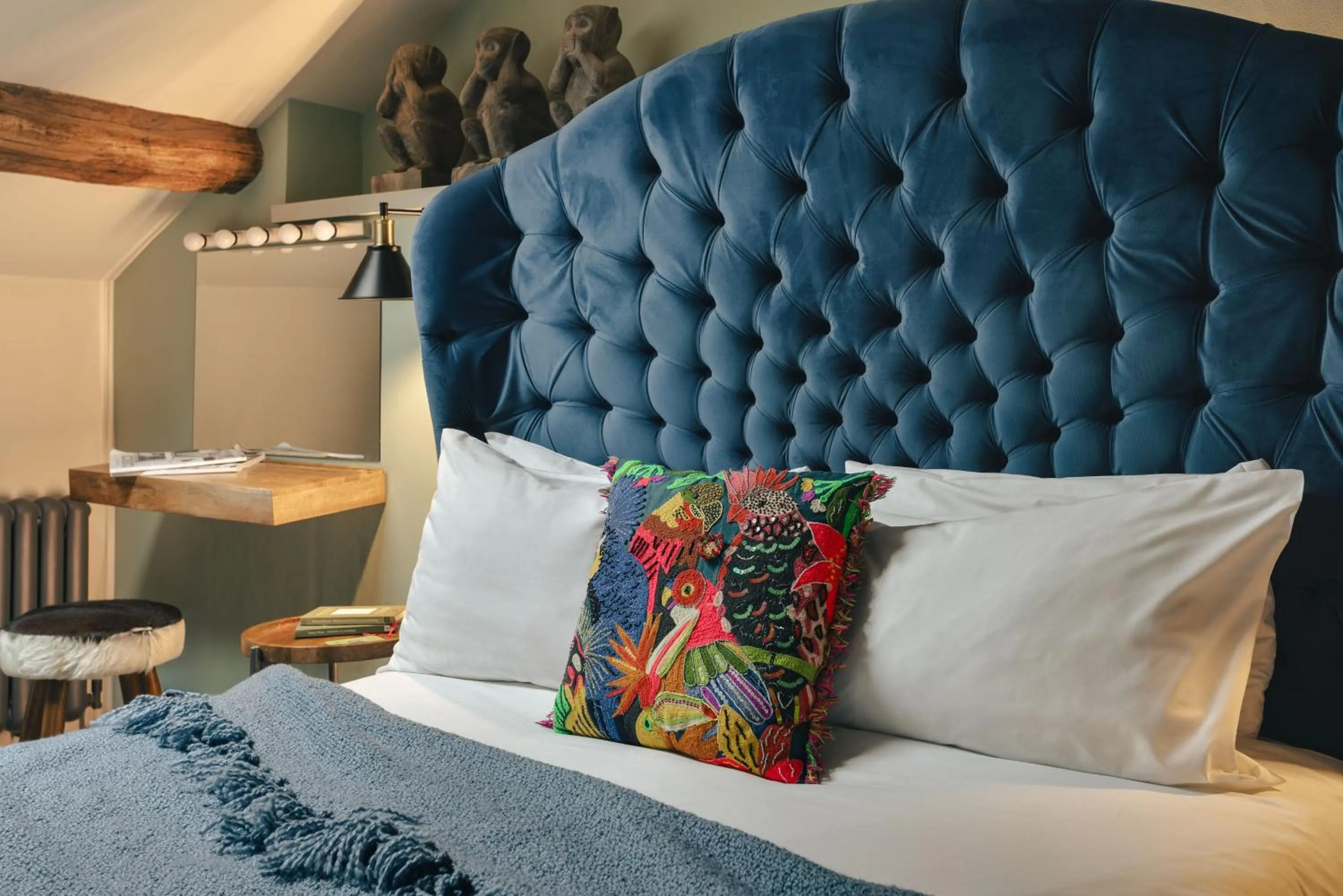 Bed in The Hive at Poppi-Red