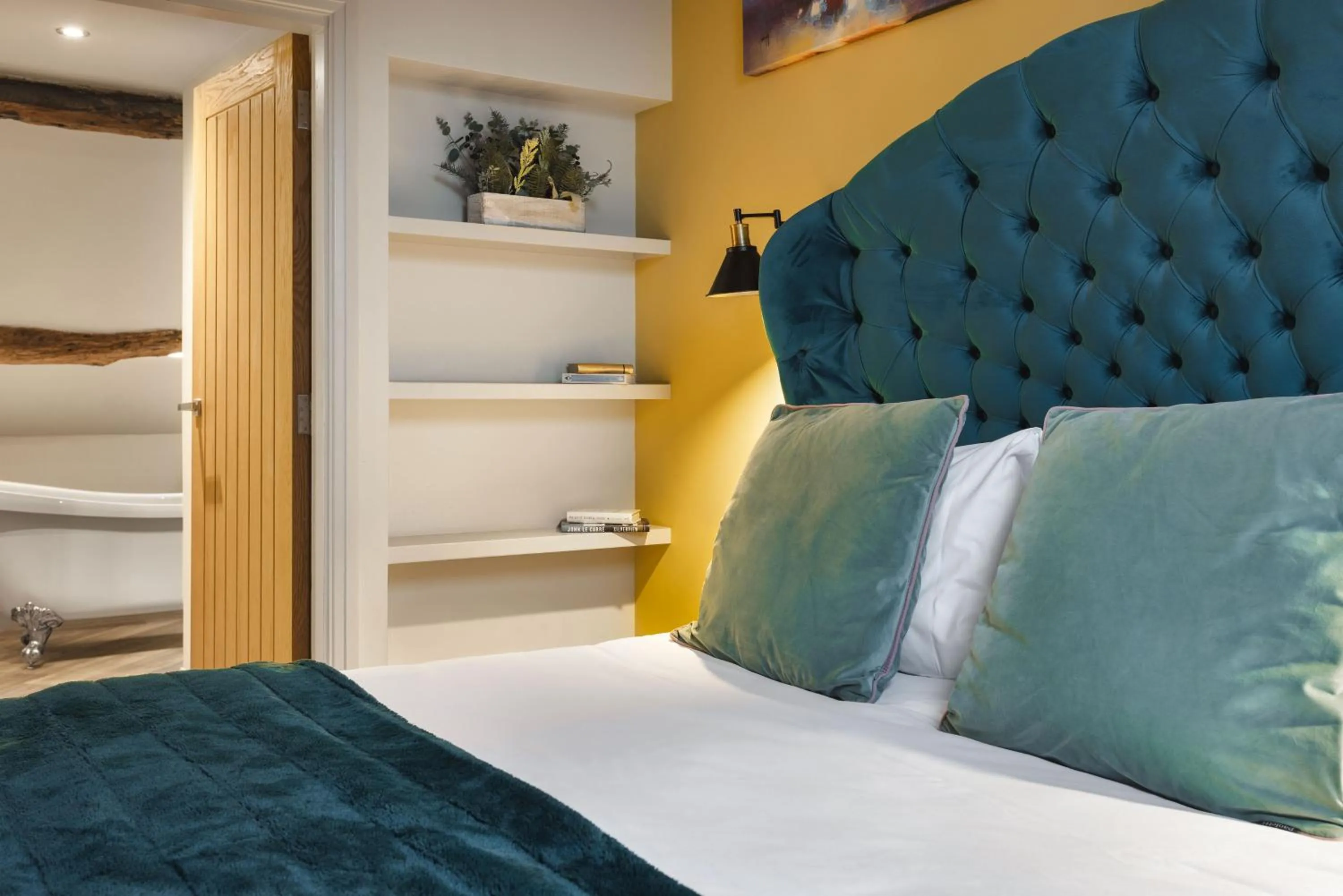 Bed in The Hive at Poppi-Red