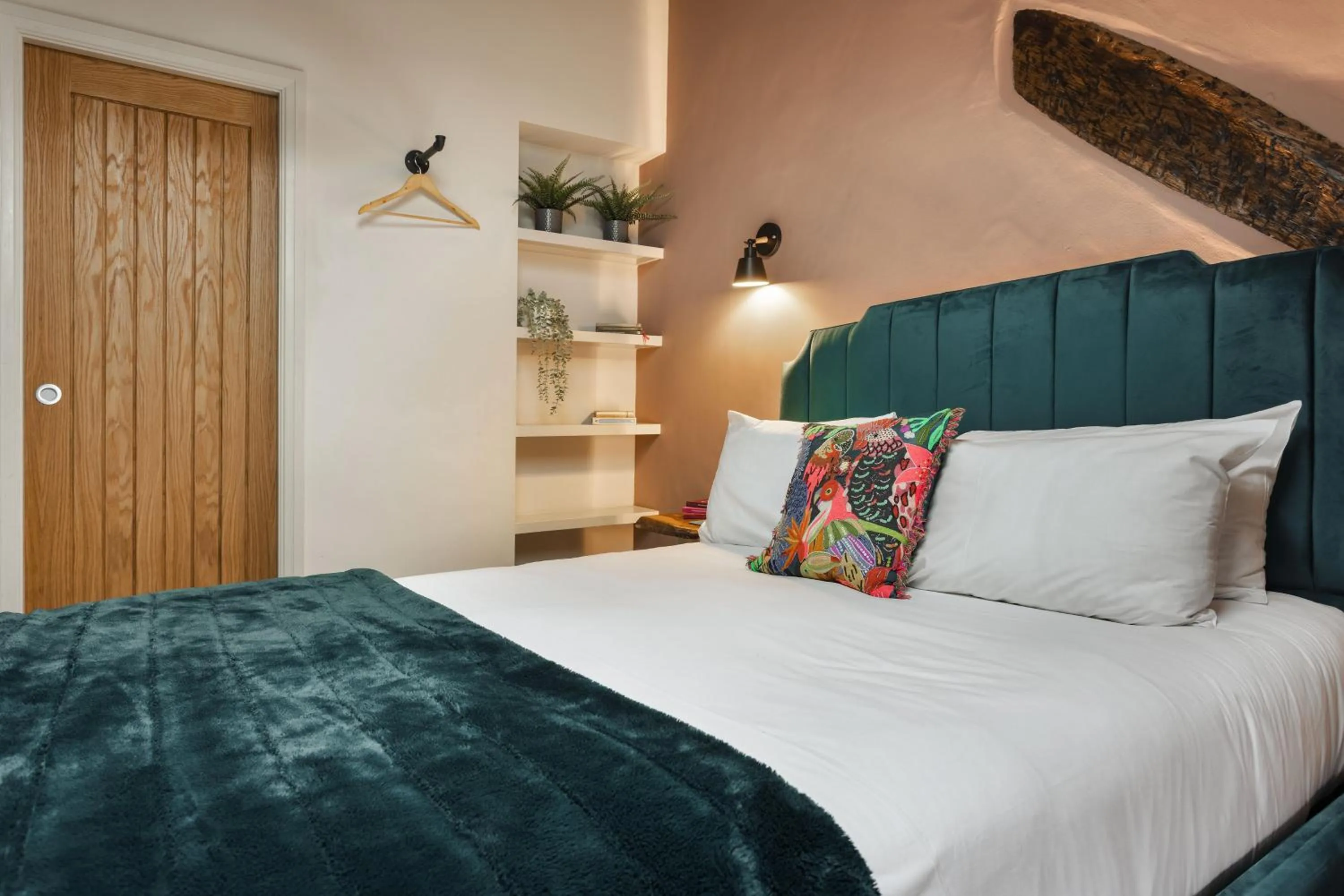 Bed in The Hive at Poppi-Red