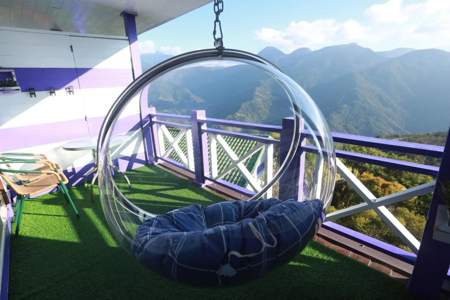 Balcony/Terrace in Julie's Garden, Cingjing - Fon Chin Homestay