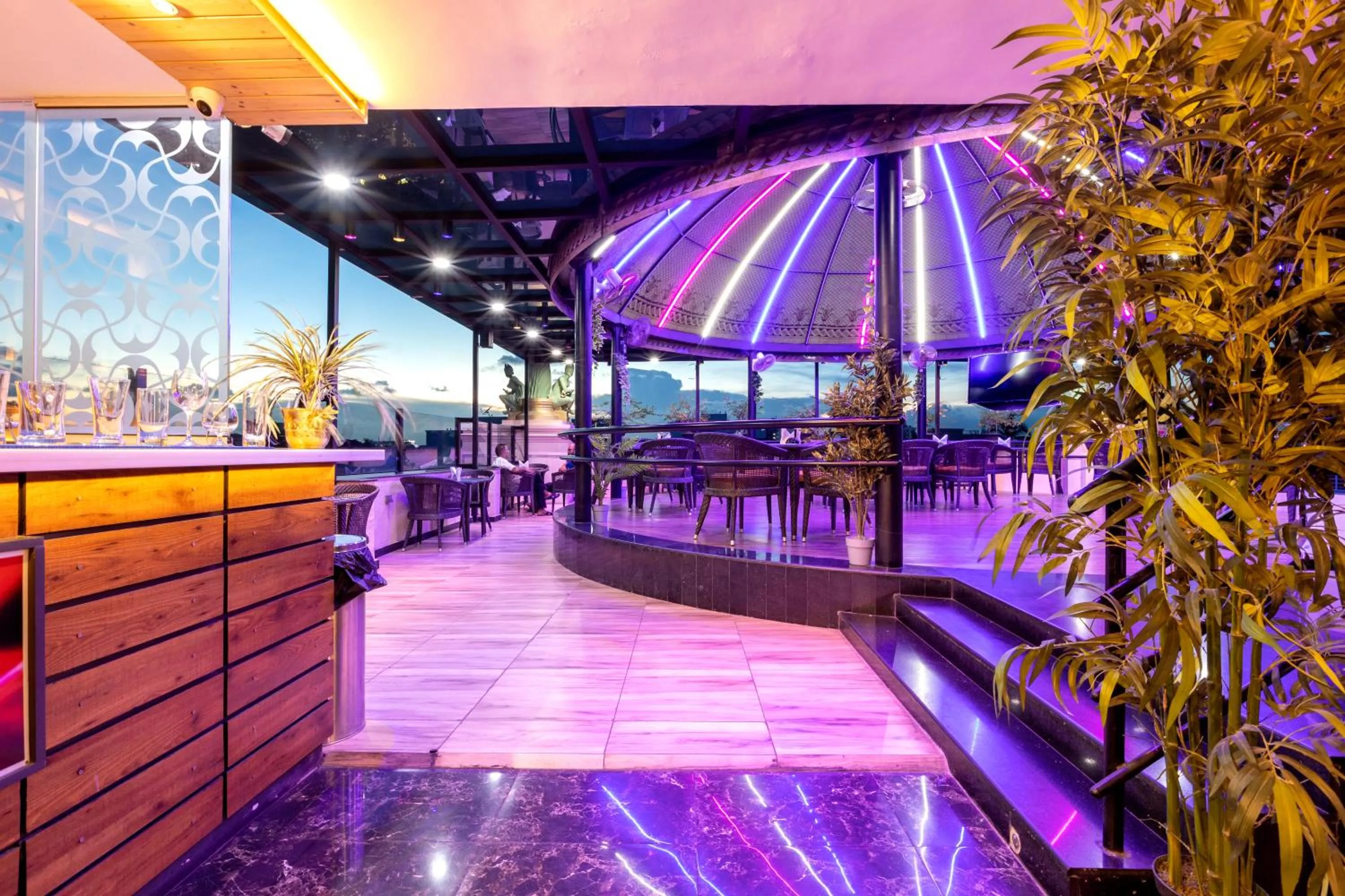 Lounge or bar in The Saibaba Hotel