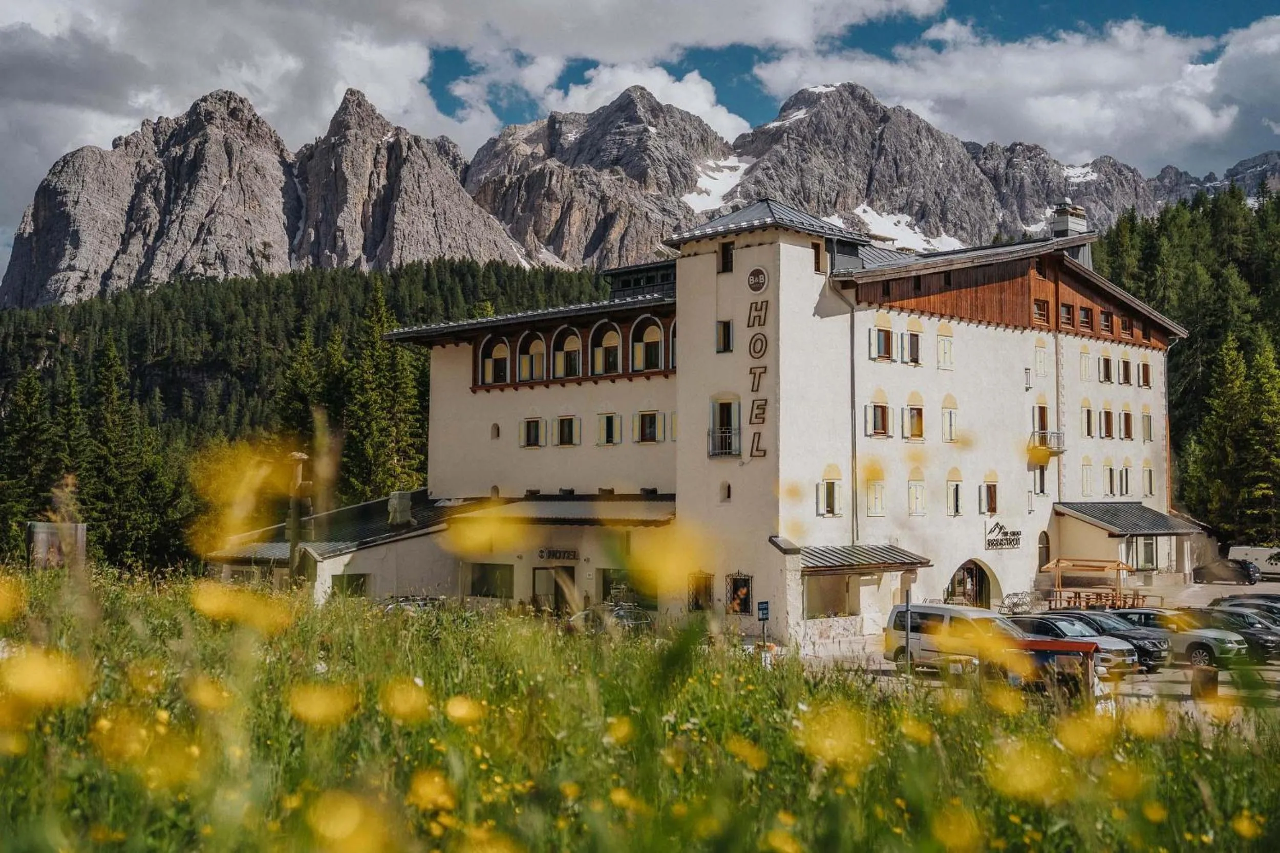 Property building in B&B Hotel Passo Tre Croci Cortina