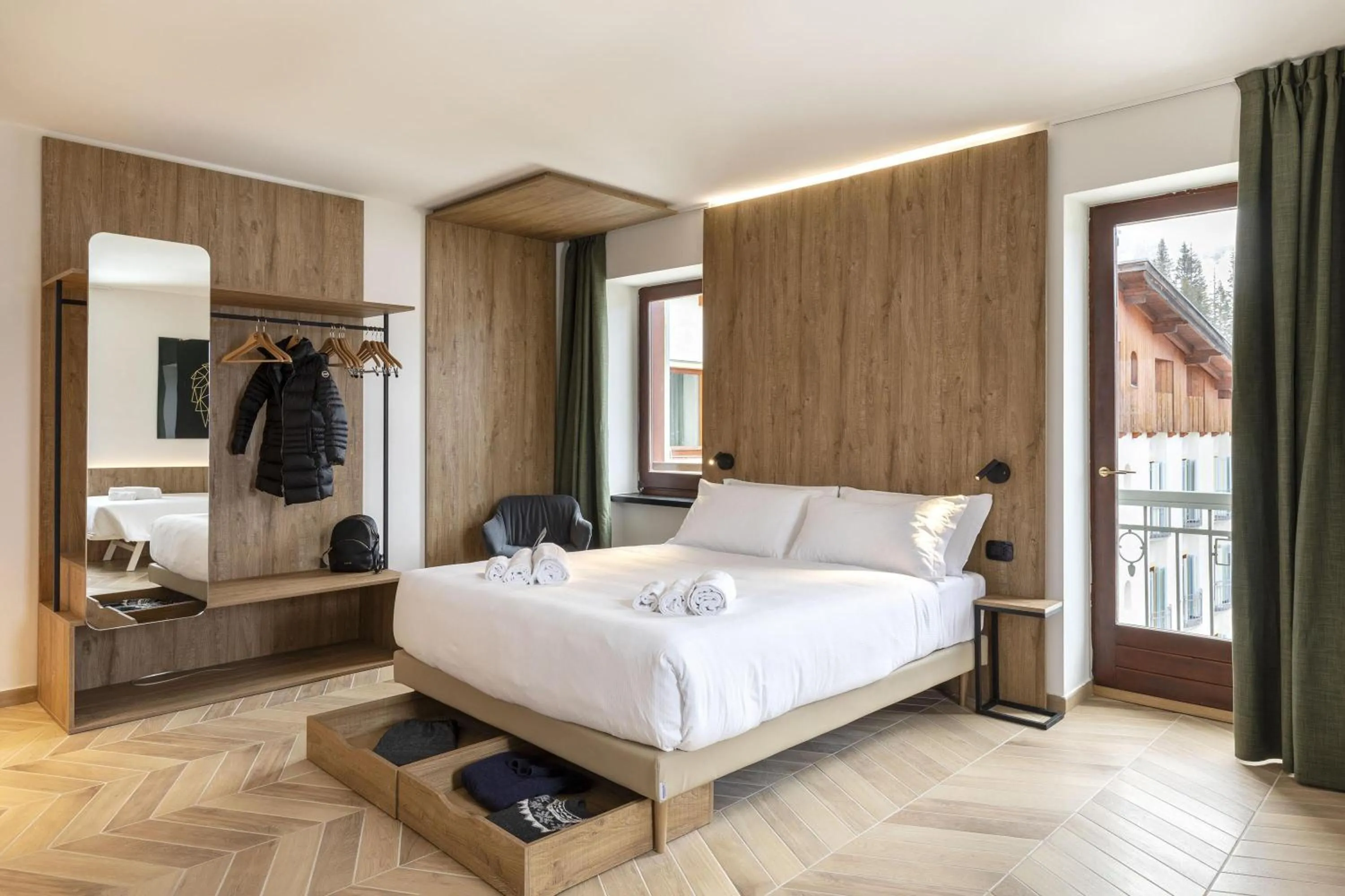 Photo of the whole room, Bed in B&B Hotel Passo Tre Croci Cortina