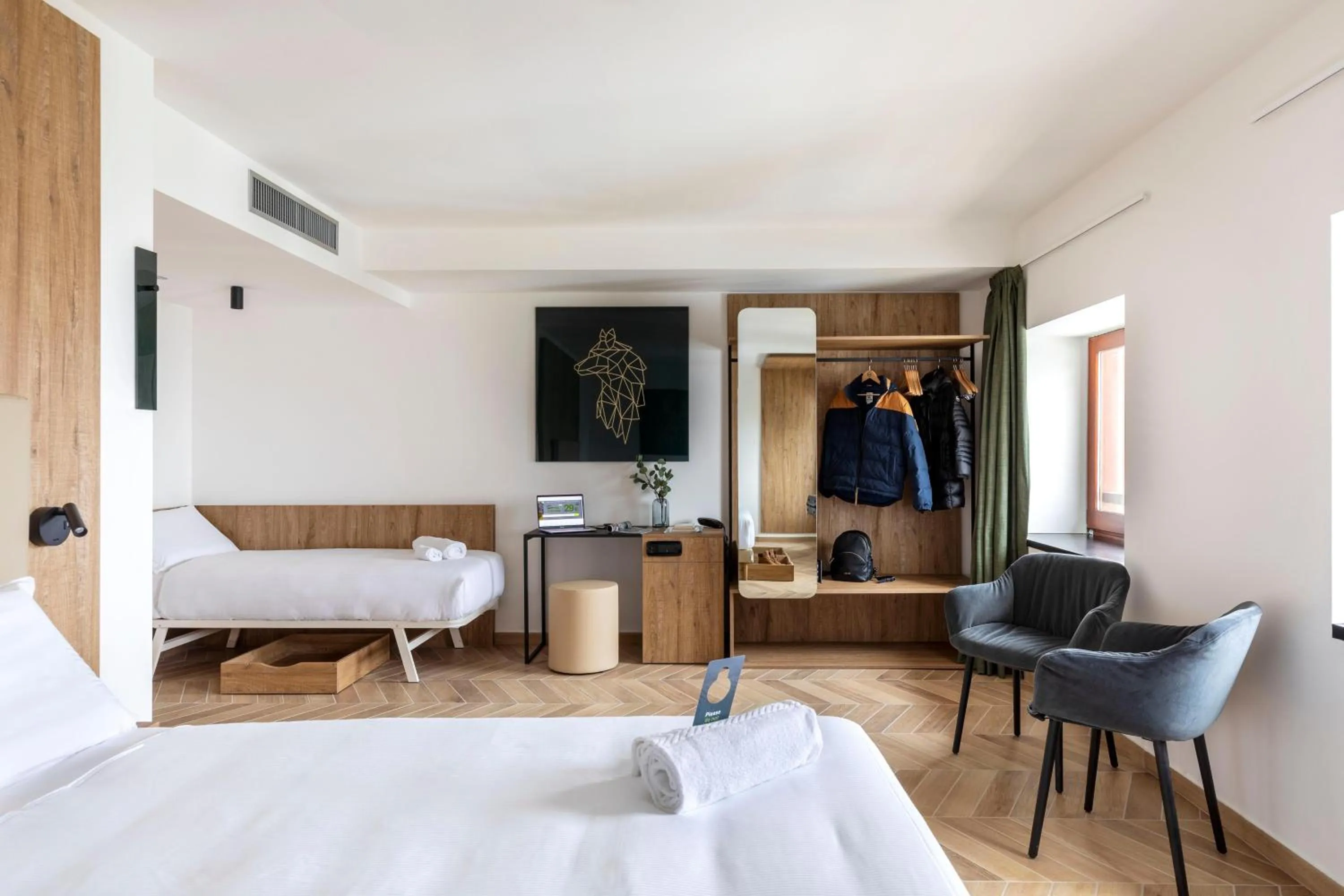 Photo of the whole room, Bed in B&B Hotel Passo Tre Croci Cortina