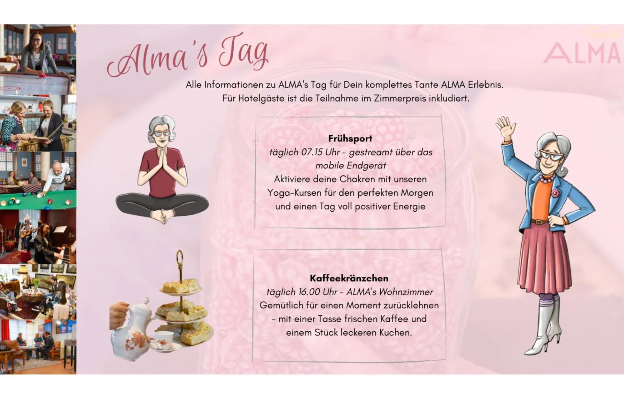 Restaurant/places to eat in Tante ALMA's Mülheimer Hotel