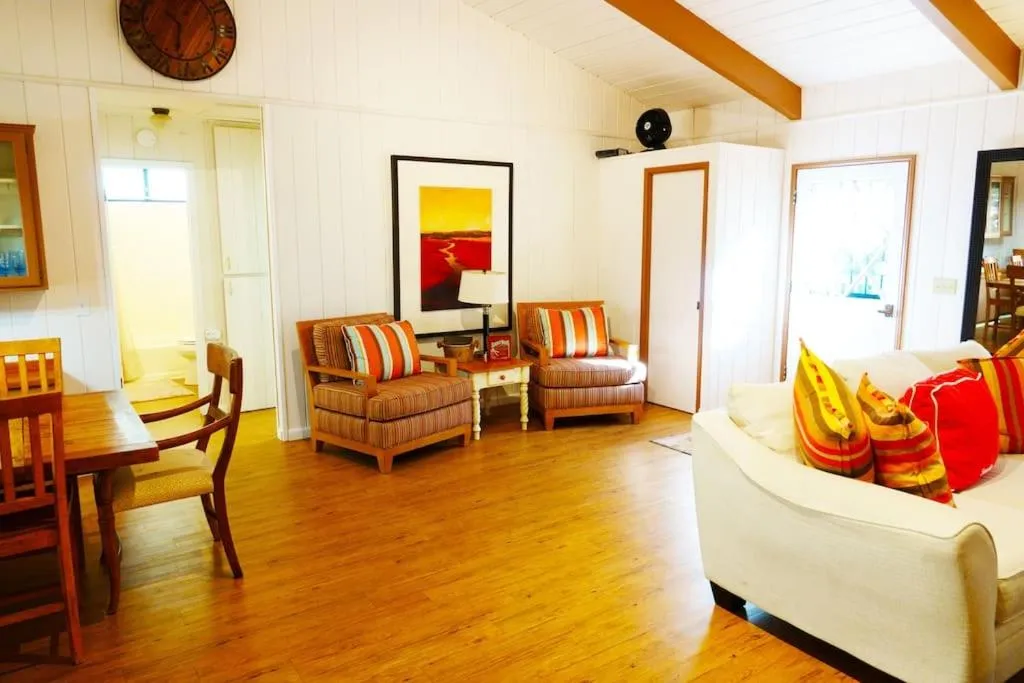 Living room in Pine Hills Cabin in Julian