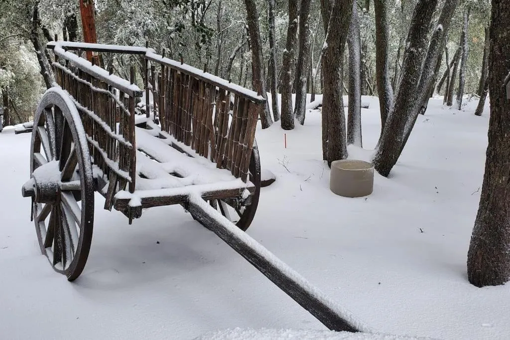 Winter in Pine Hills Cabin in Julian