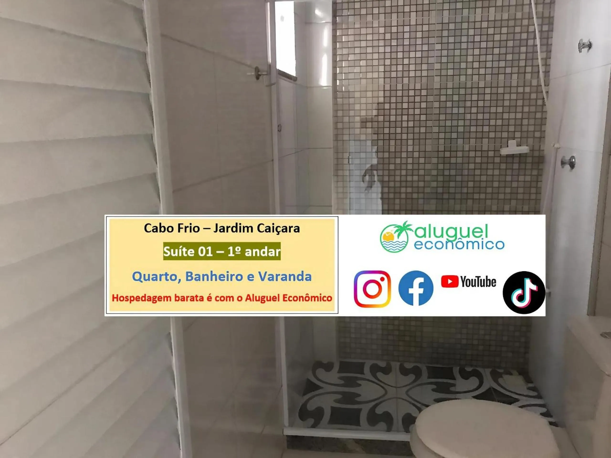 Toilet in Cabo Frio - Jardim Caiçara - Aluguel Econômico