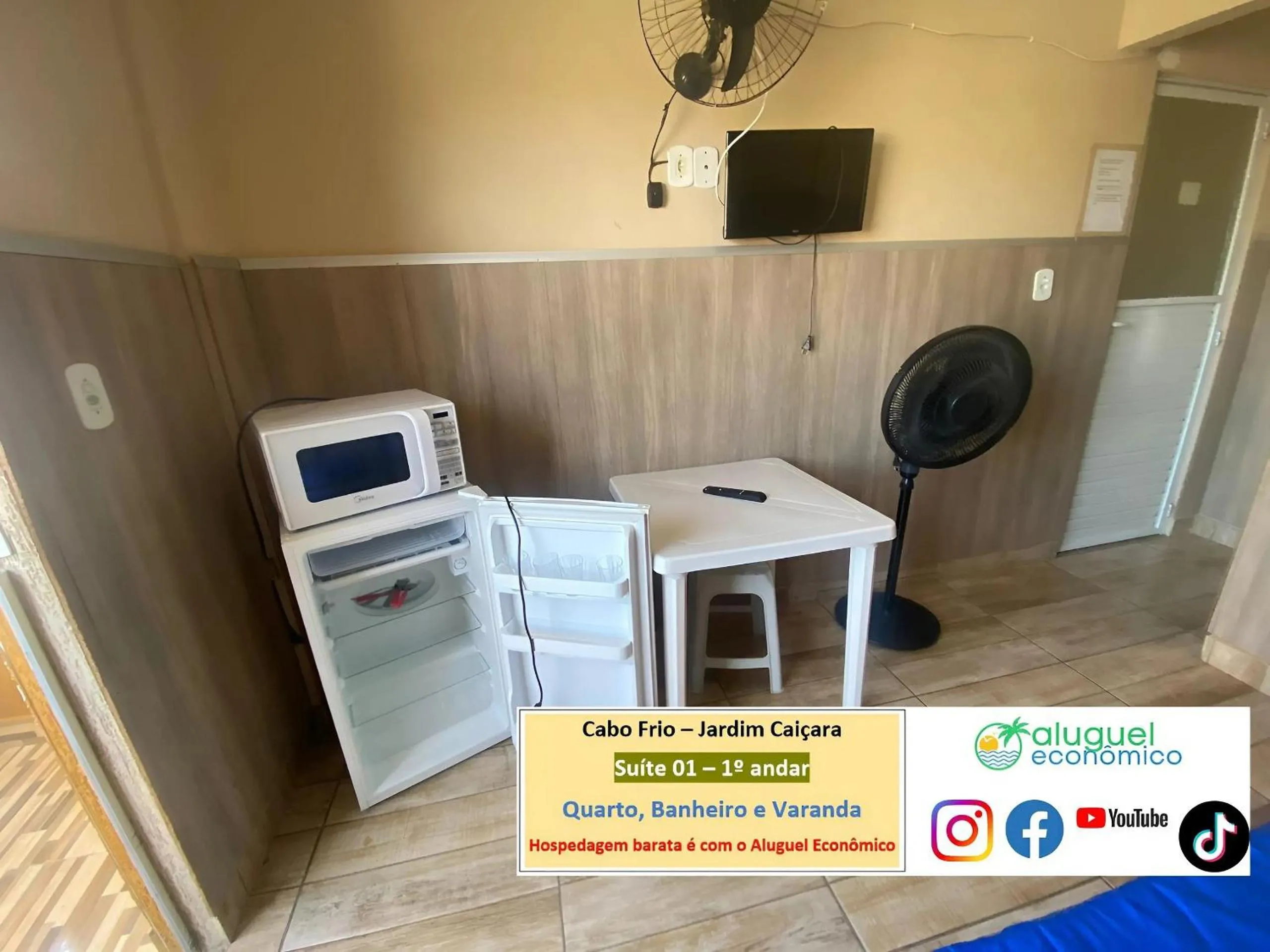 Bedroom in Cabo Frio - Jardim Caiçara - Aluguel Econômico