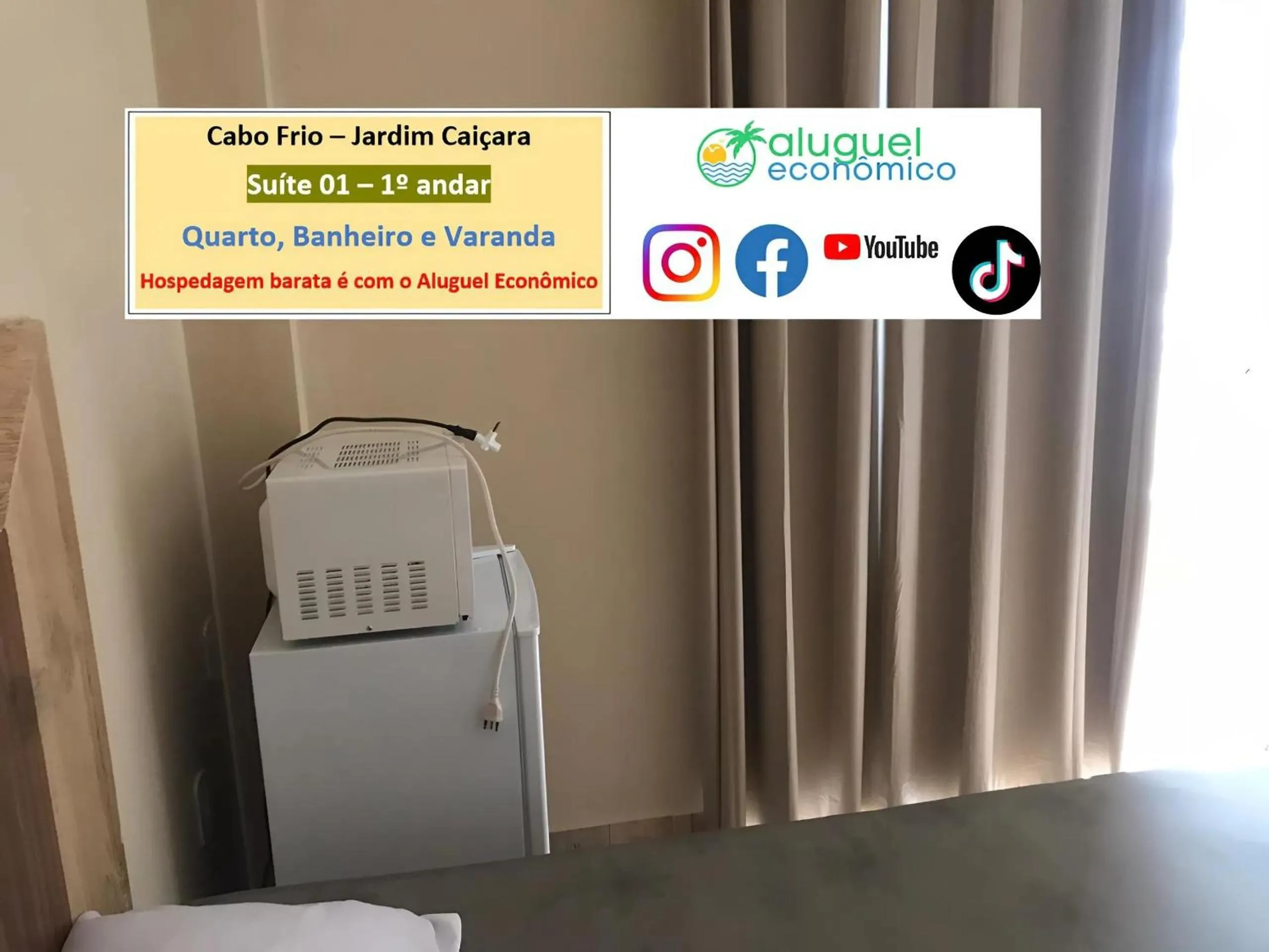 Bedroom in Cabo Frio - Jardim Caiçara - Aluguel Econômico