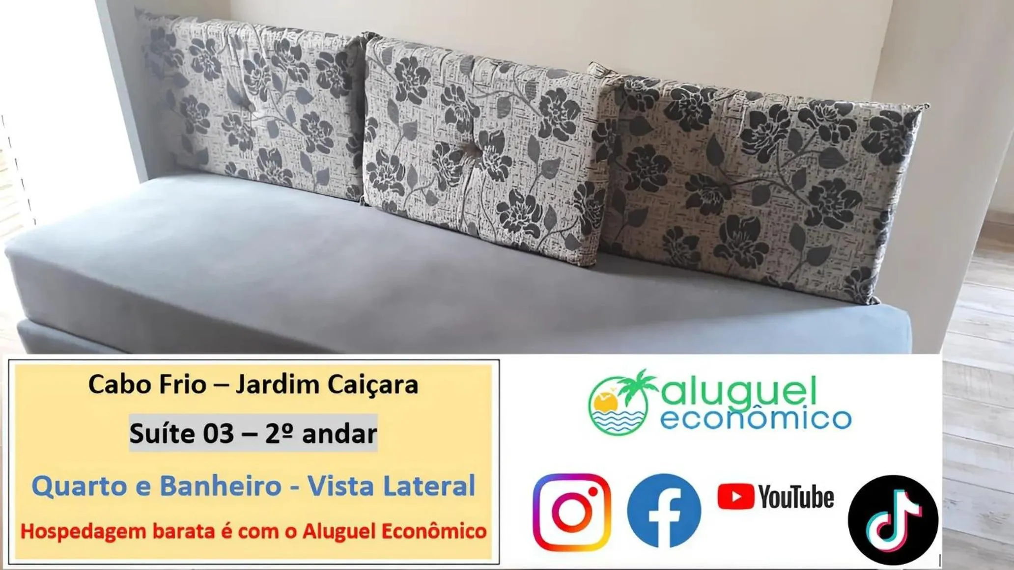Bedroom, Bed in Cabo Frio - Jardim Caiçara - Aluguel Econômico