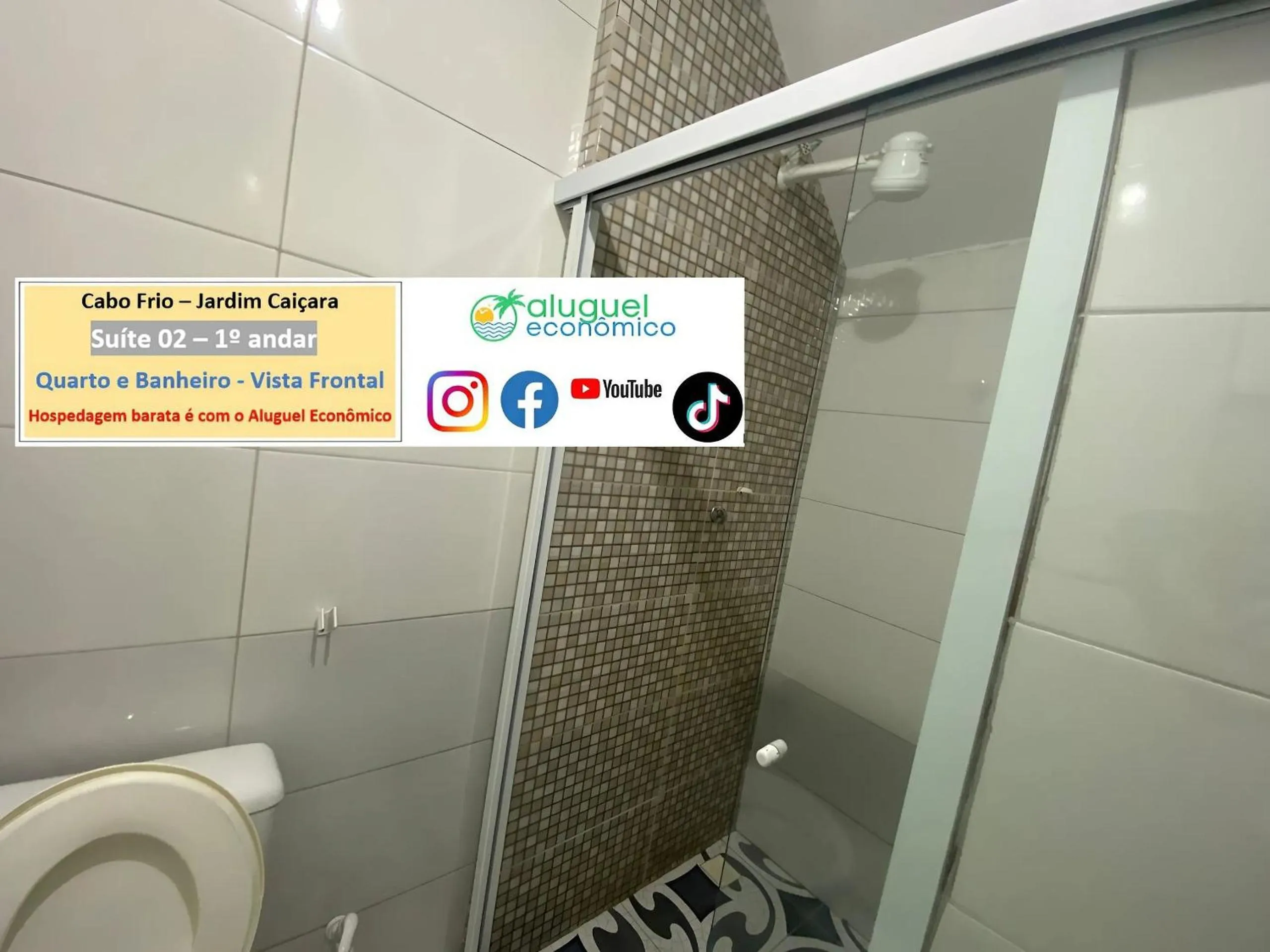 Toilet in Cabo Frio - Jardim Caiçara - Aluguel Econômico