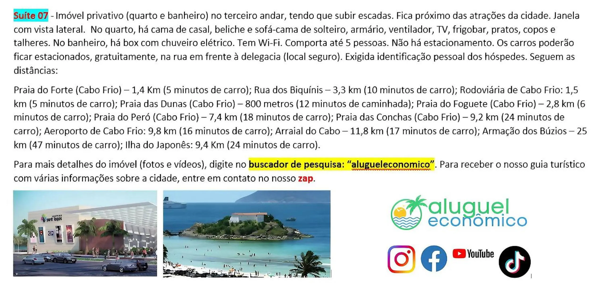 Activities in Cabo Frio - Jardim Caiçara - Aluguel Econômico