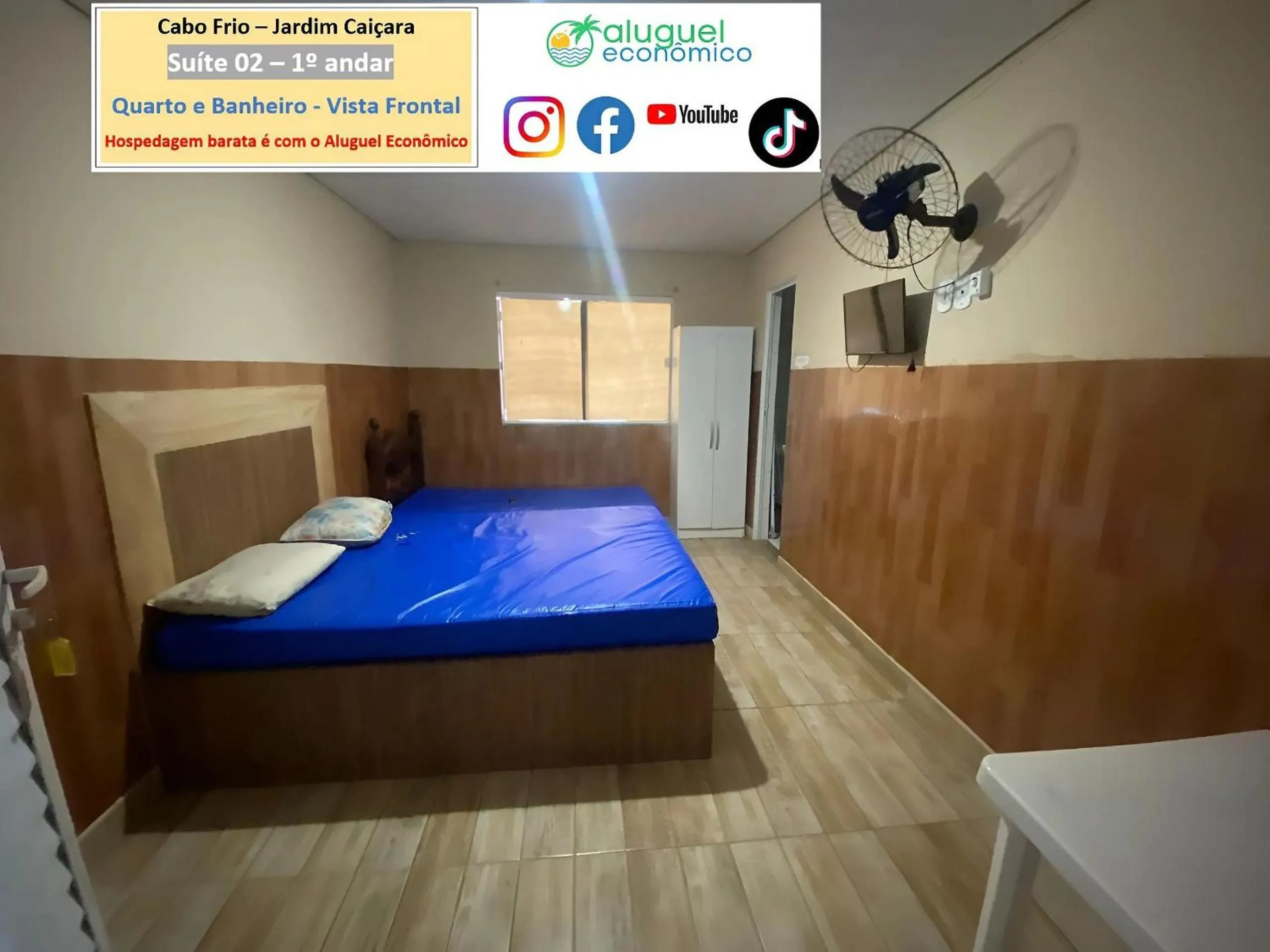 Bedroom, Bed in Cabo Frio - Jardim Caiçara - Aluguel Econômico