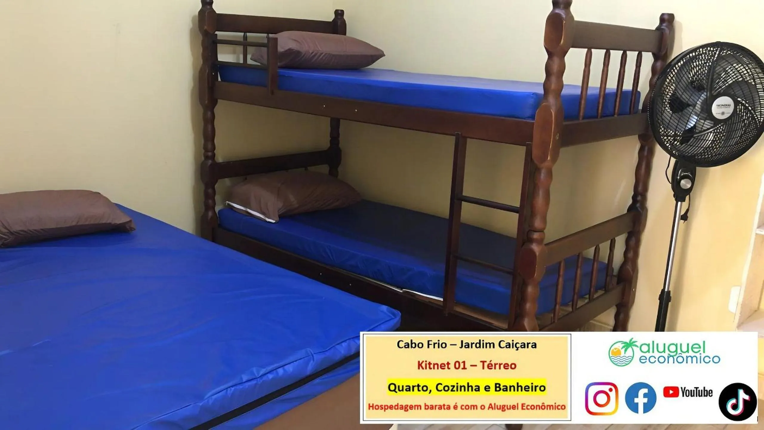 Bedroom, Bed in Cabo Frio - Jardim Caiçara - Aluguel Econômico