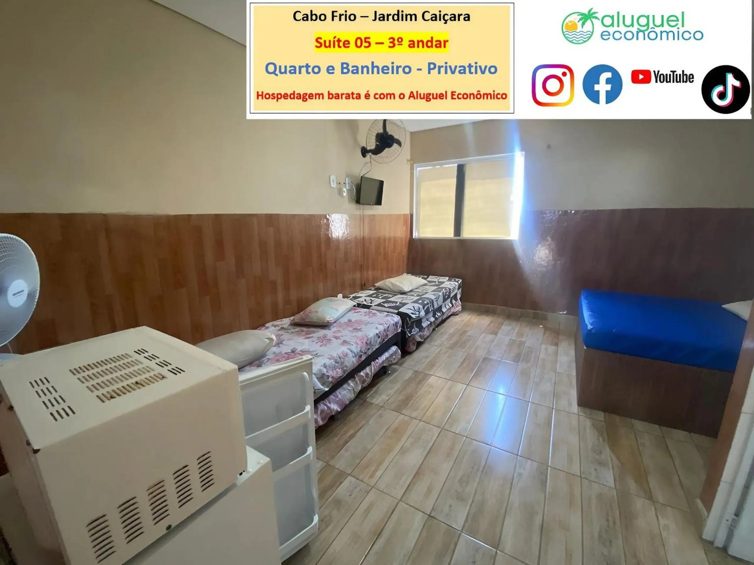 Bedroom, Bed in Cabo Frio - Jardim Caiçara - Aluguel Econômico