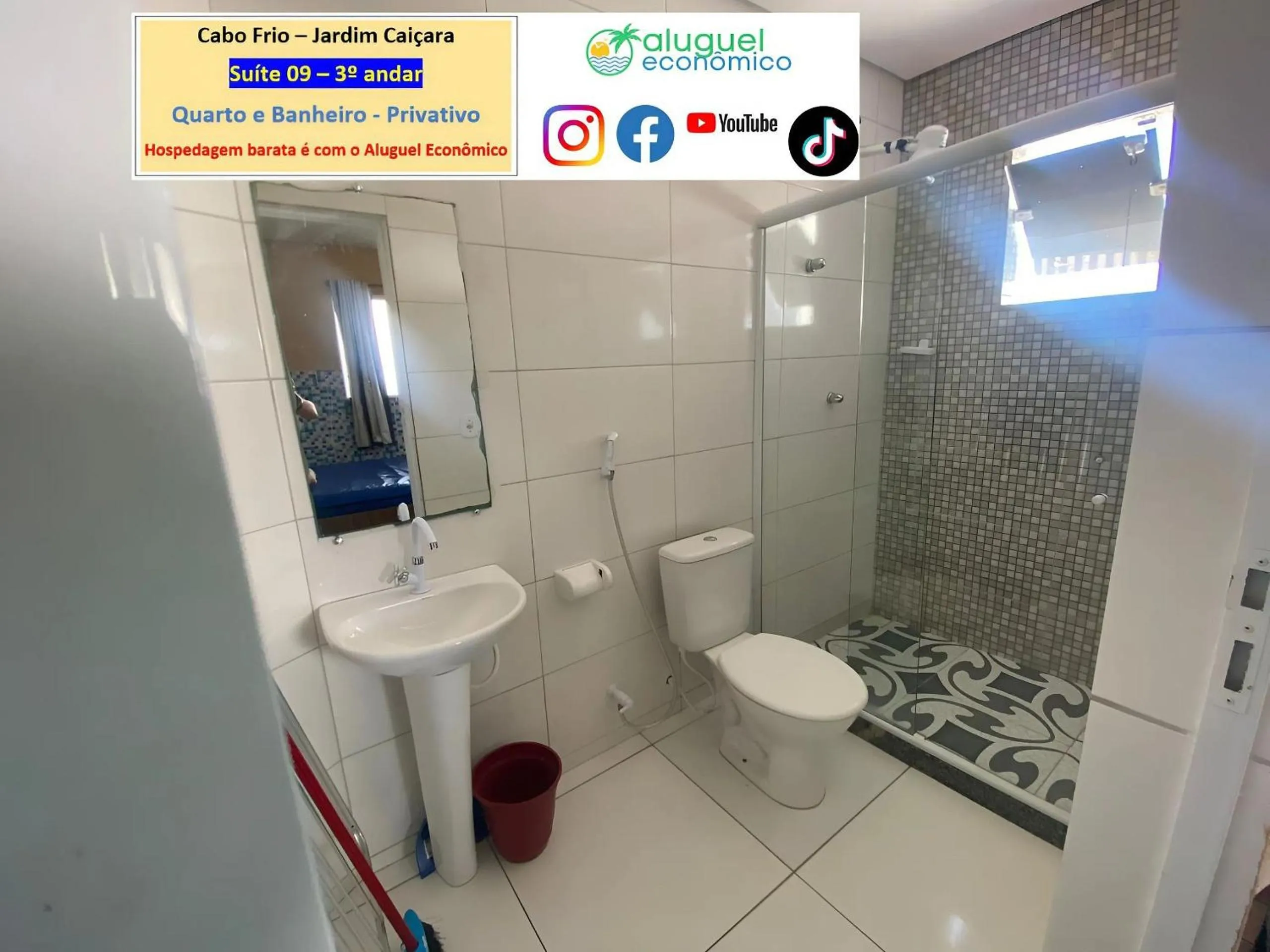 Toilet in Cabo Frio - Jardim Caiçara - Aluguel Econômico